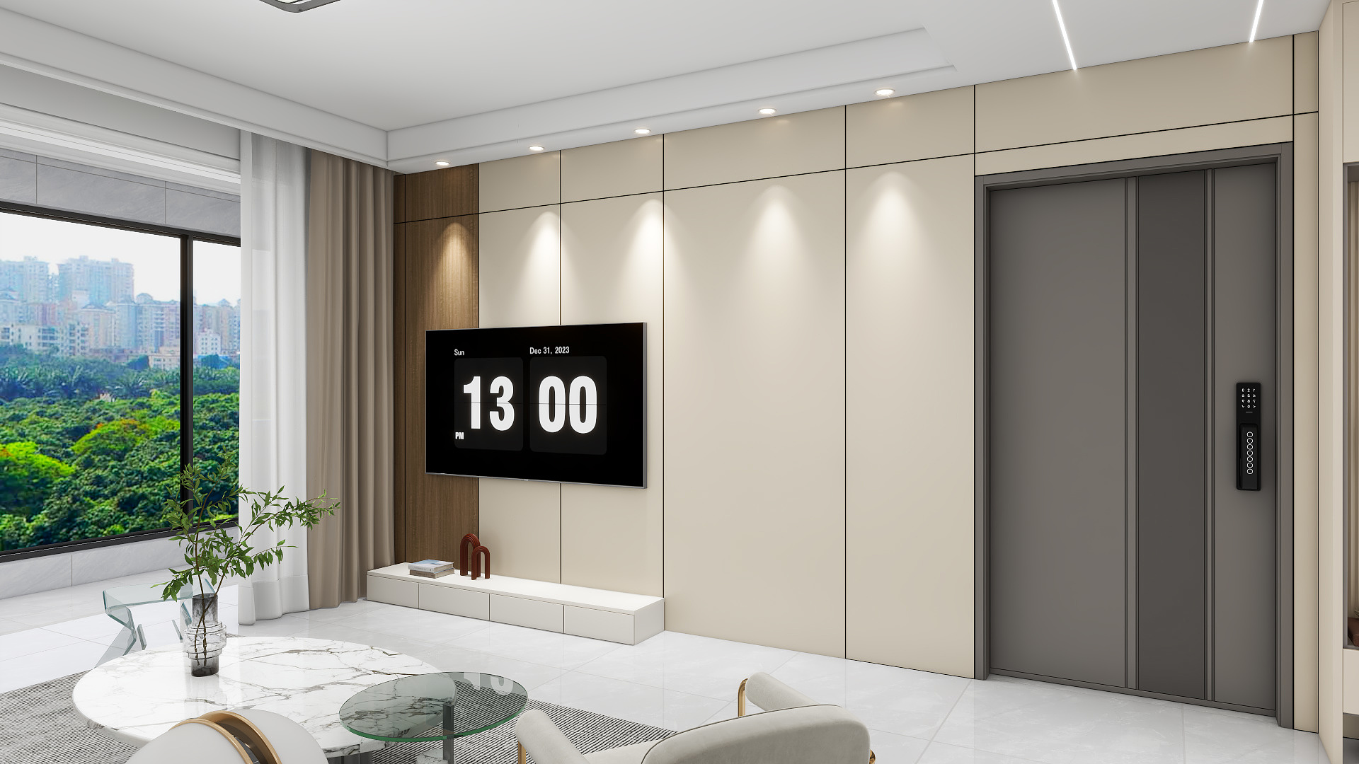 龙晨设计-113㎡4室装修效果图