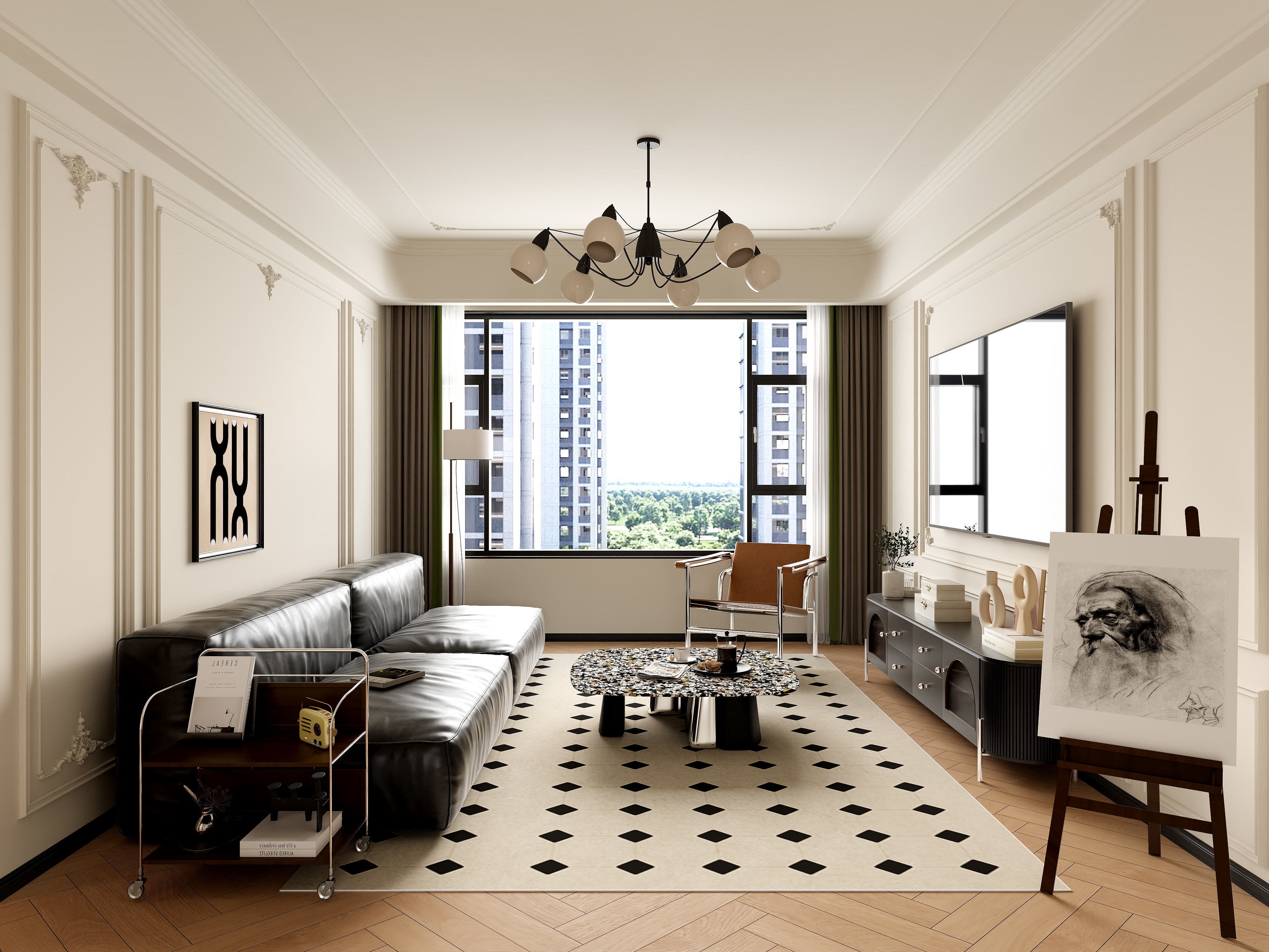 定艺设计师舒舒-法式复古-装修设计方案