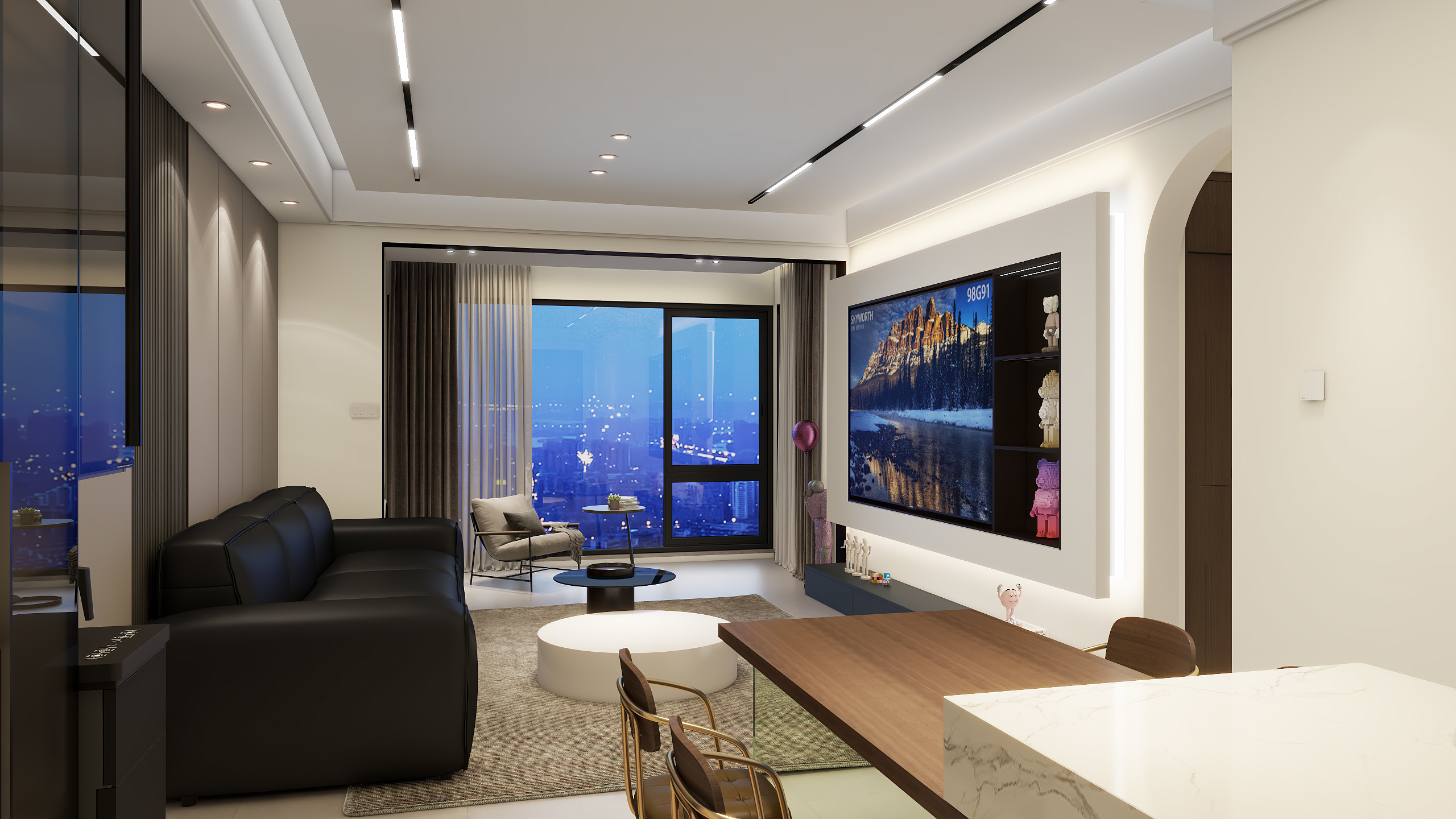 旧巷li-三室两厅-现代-装修设计方案