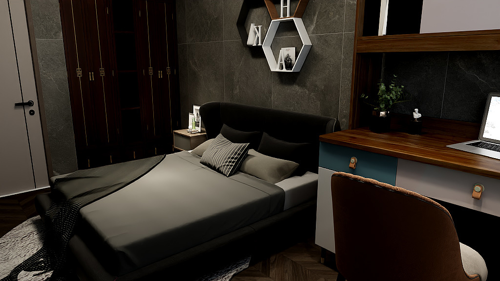 EE杰咕咕-现代简约97㎡2室-装修设计方案