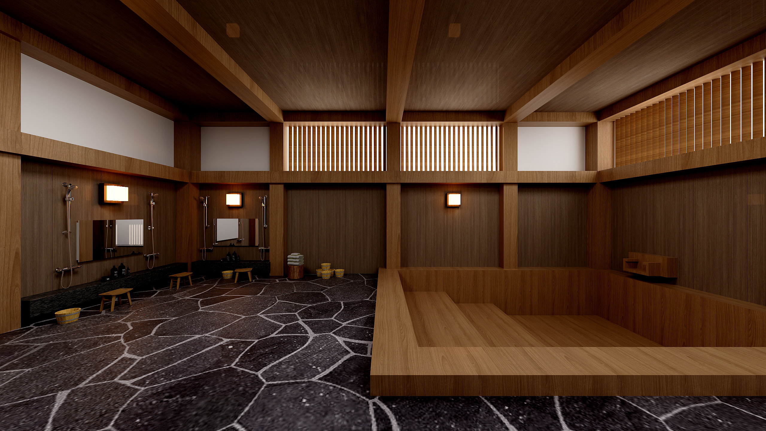 RX03-QL万花 室内温泉-装修设计方案