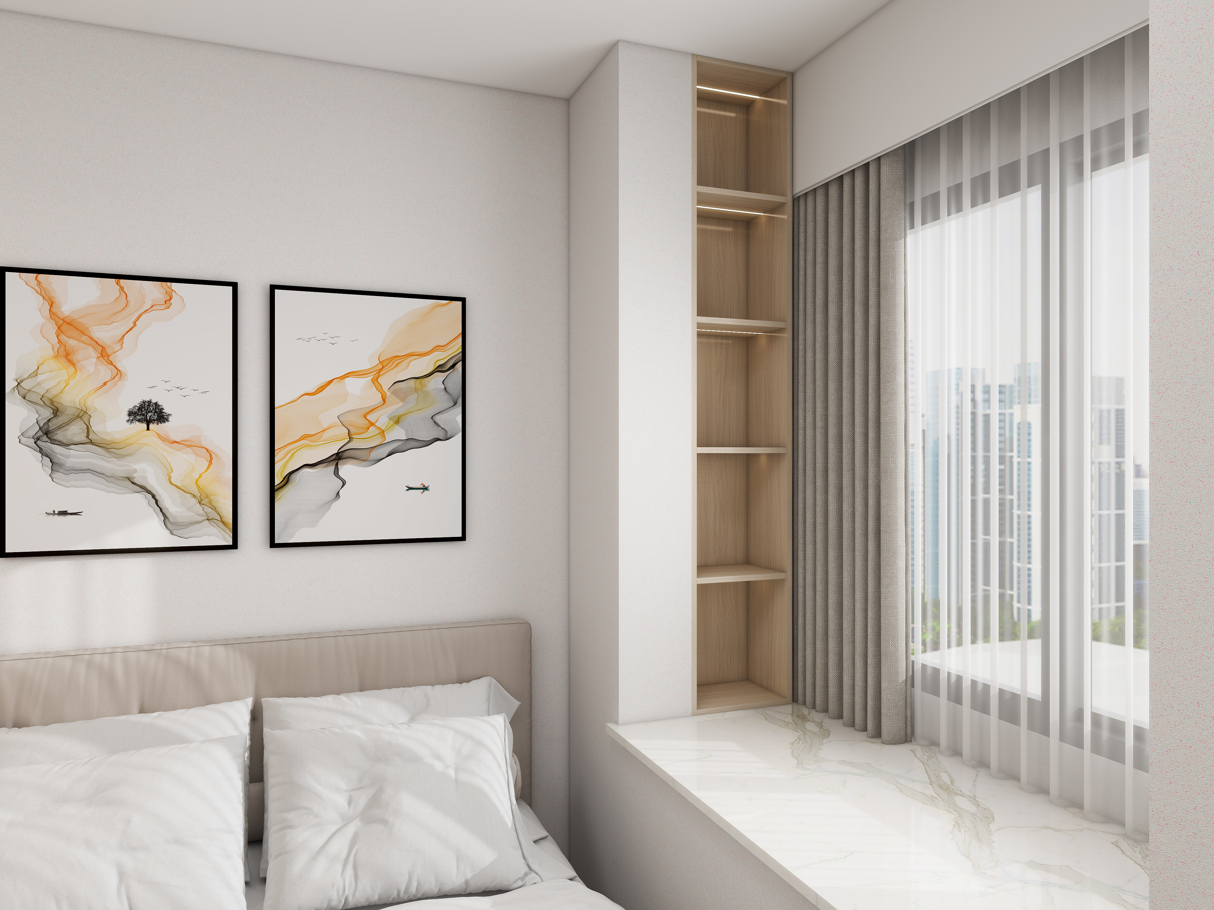 LiMxgk-融创未来金融城92㎡3室装修效果图