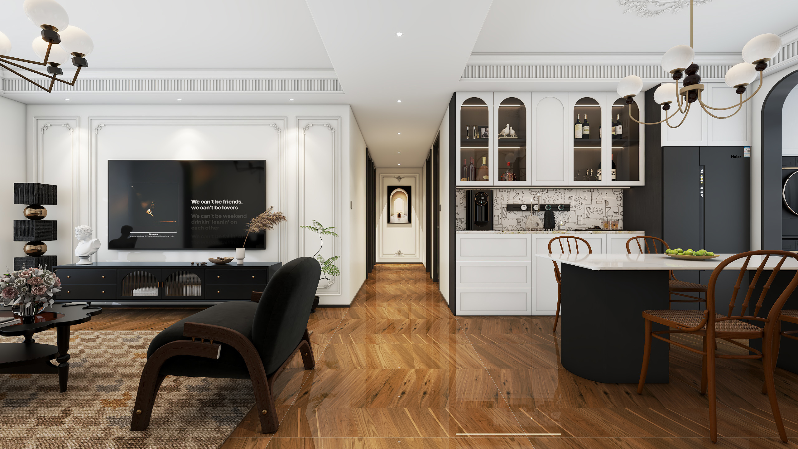 丨默涵丨-[育才·天悦]·法式复古装修效果图