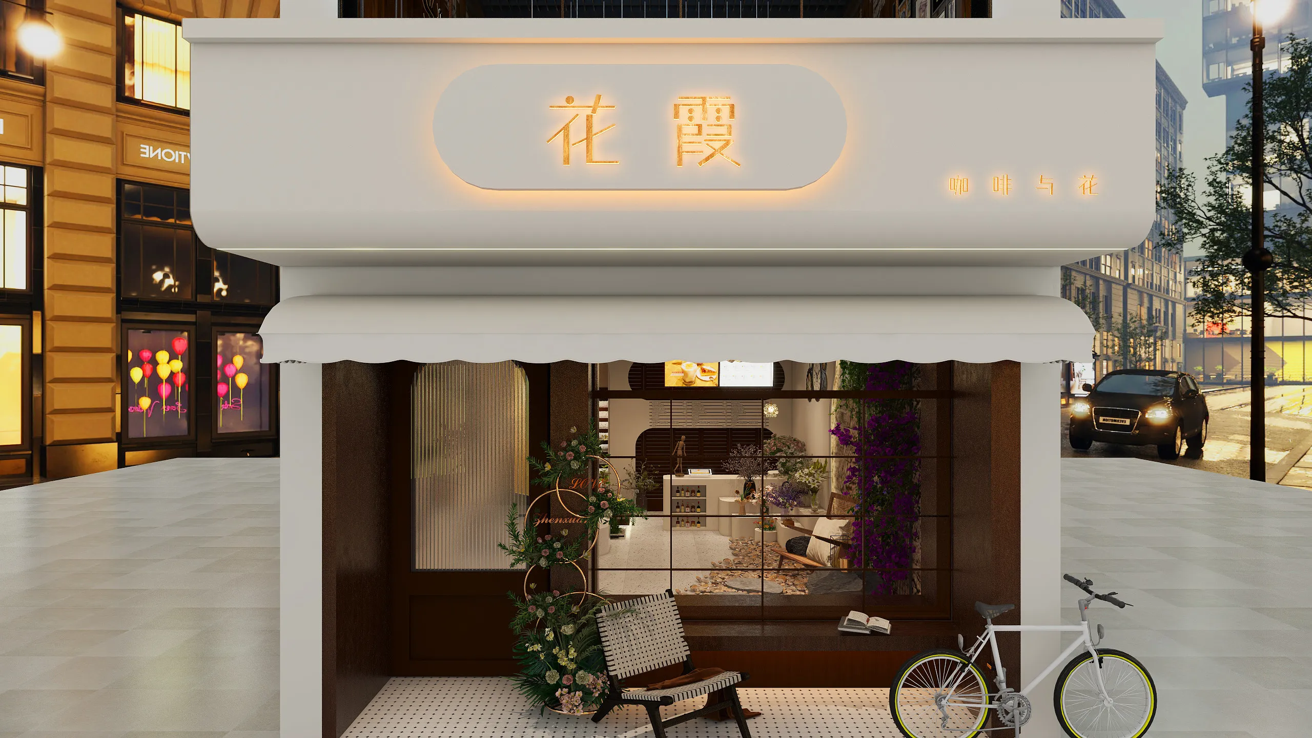 法式效果图-户外