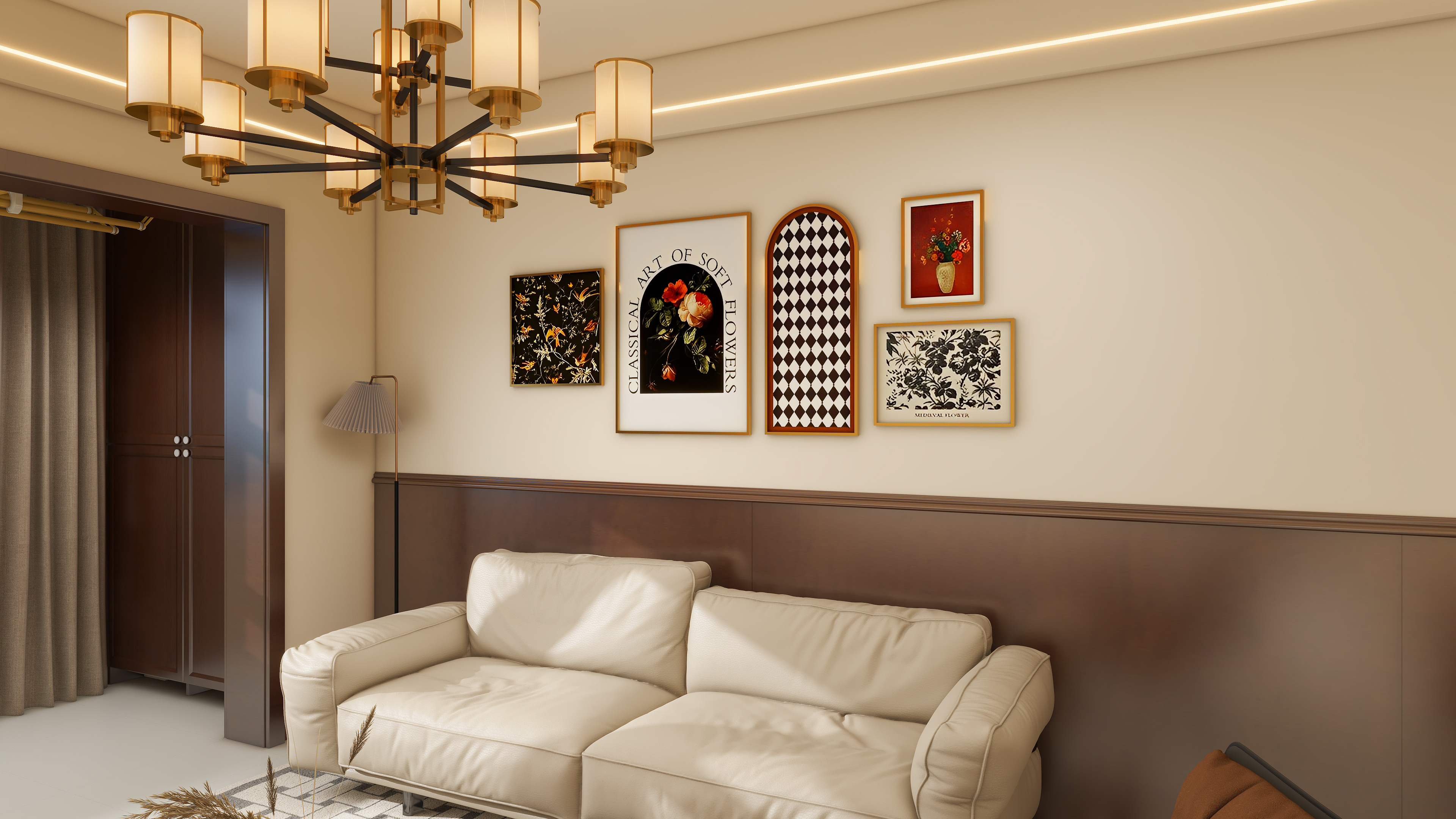 1885*dEGy-中古风2室86平装修效果图