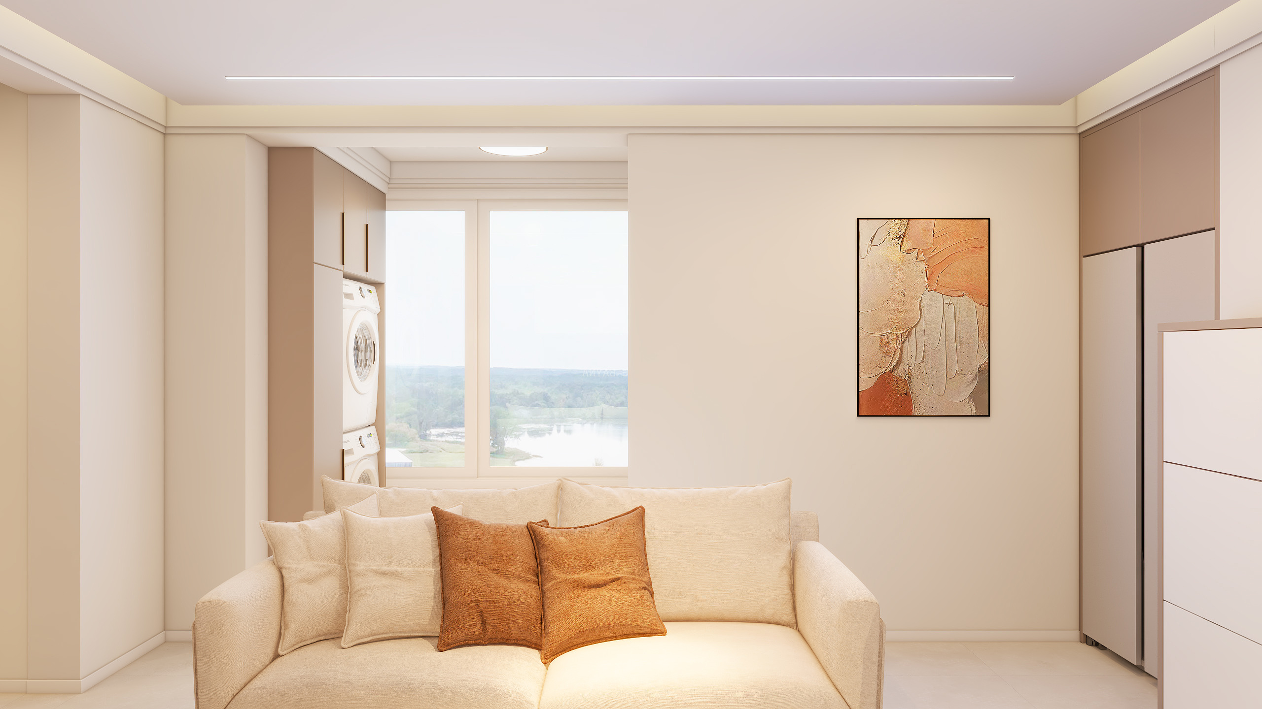 设计师李鹏程-次渠景园奶油风-装修设计方案