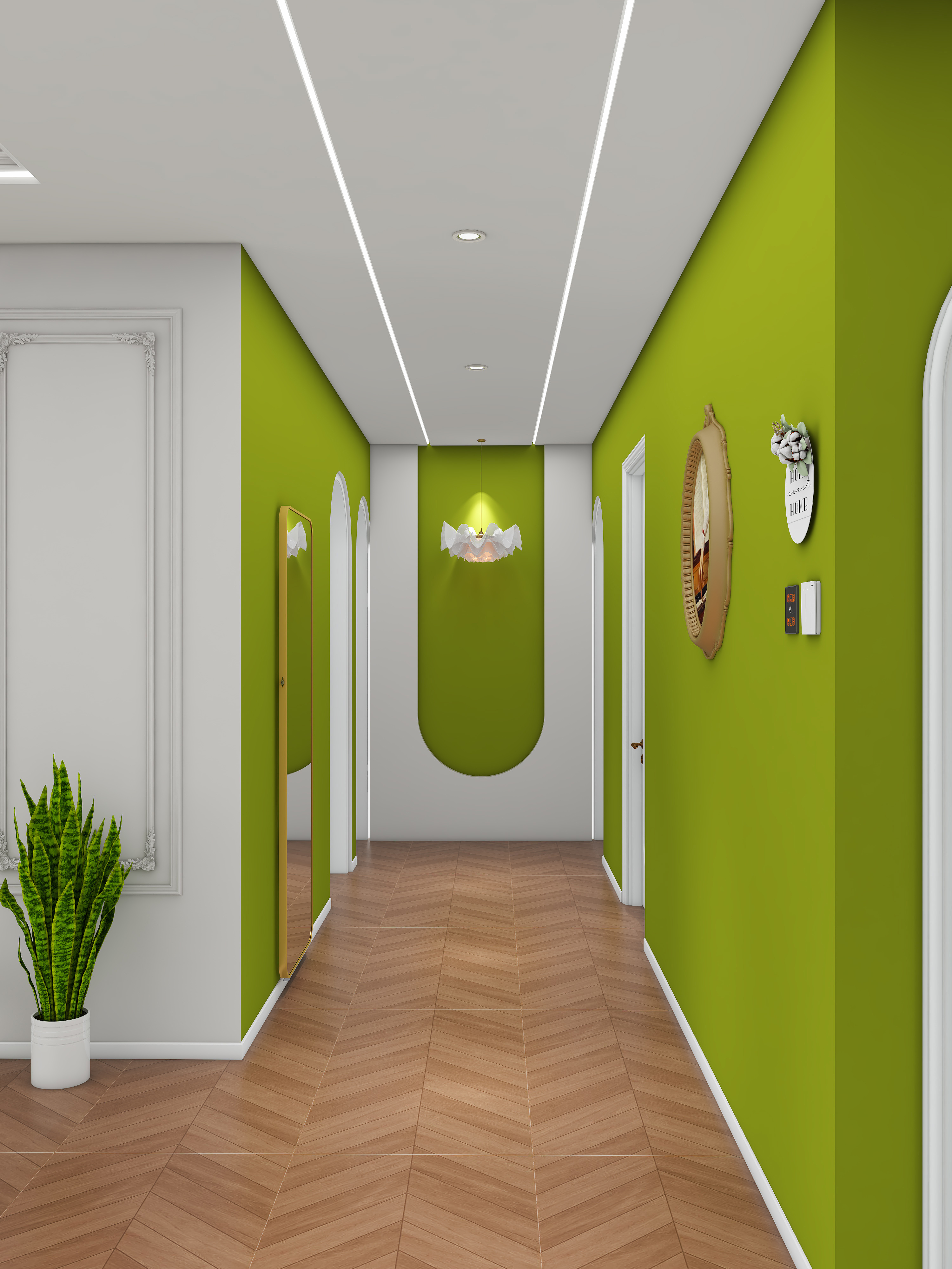 此效果图简单参考-金科天宸欧式132㎡4室装修效果图