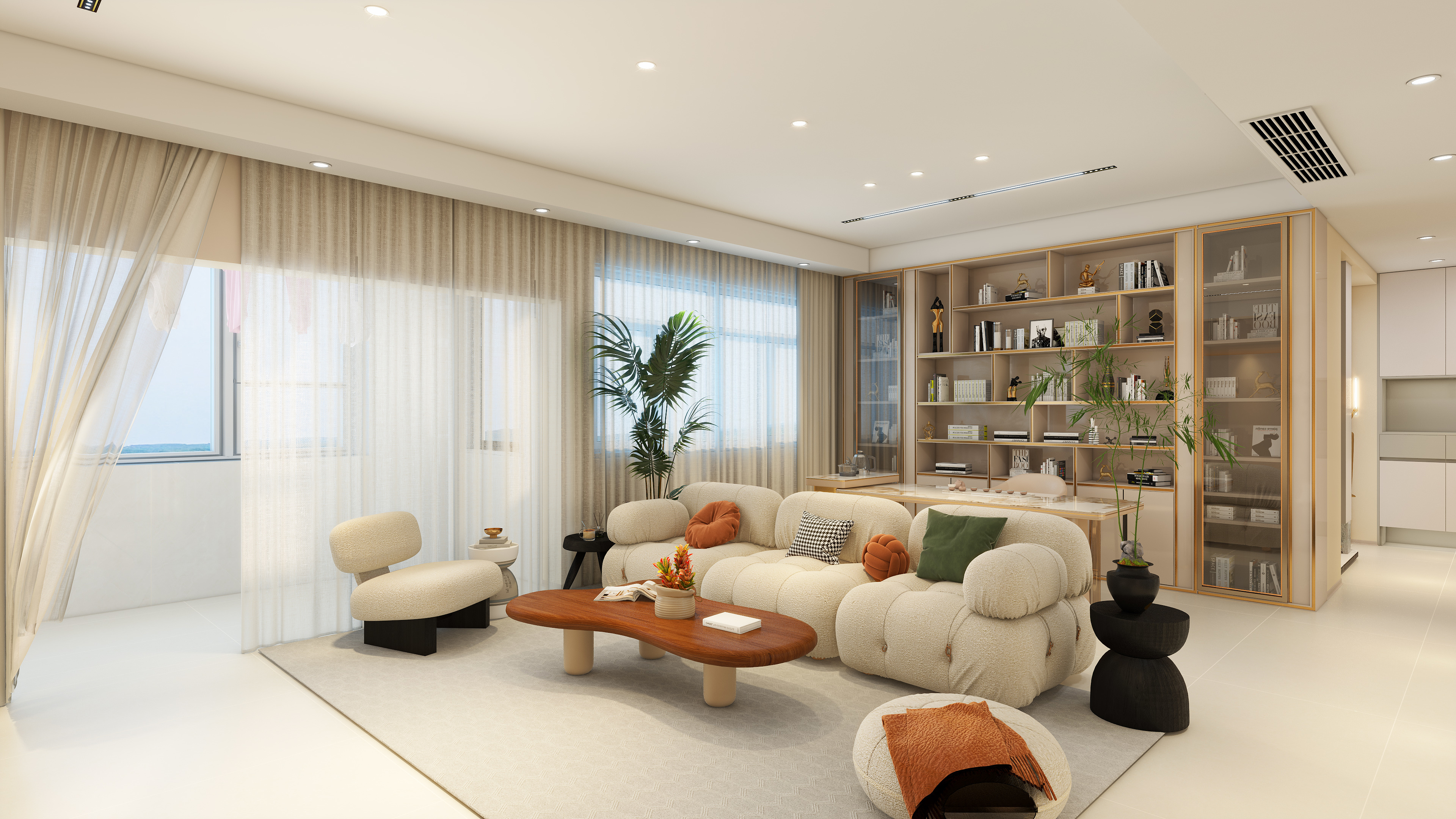 东乐设计-家装奶油风1-装修设计方案