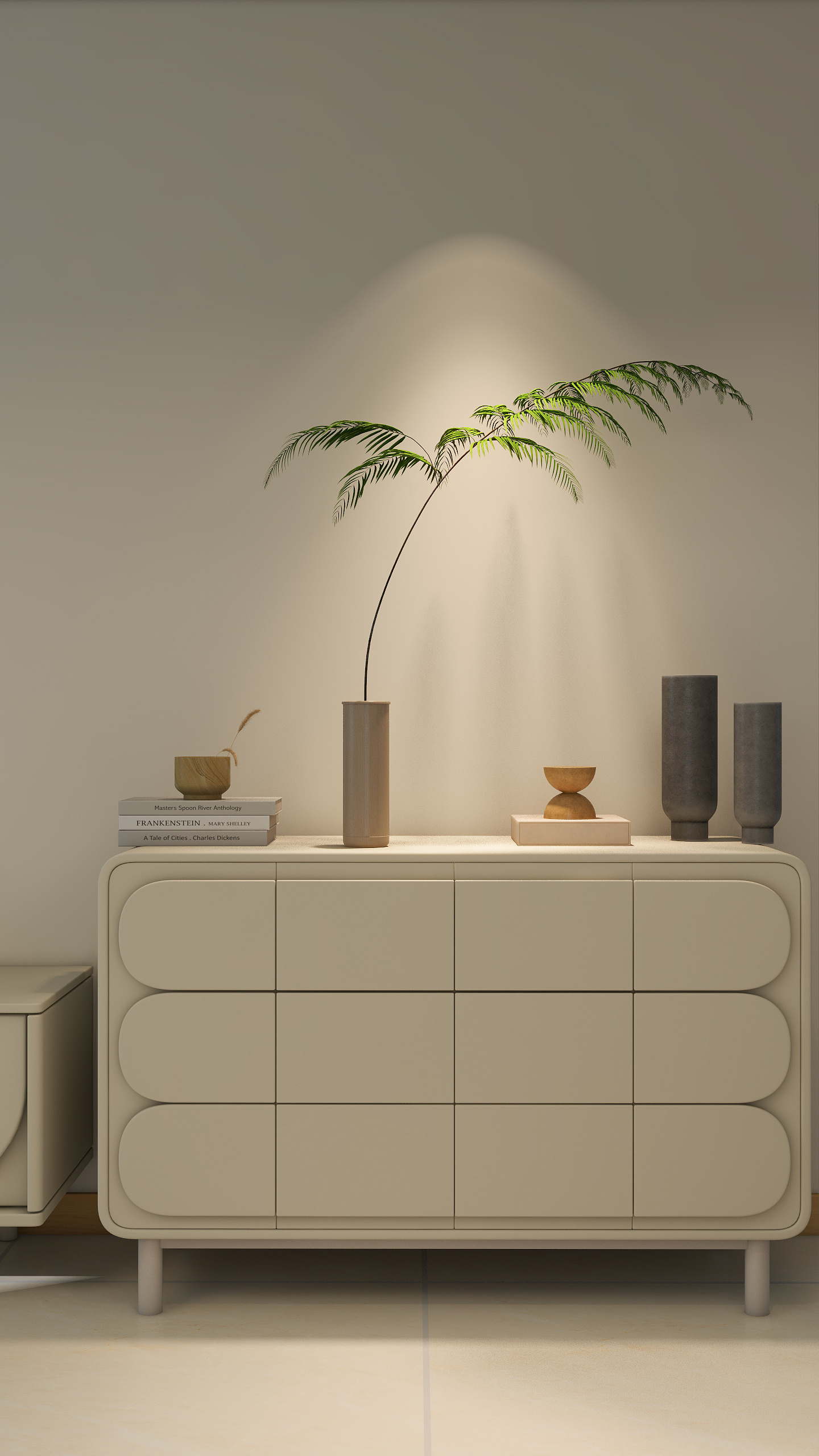 秦瑞红-小户型的原木奶油风装修效果图