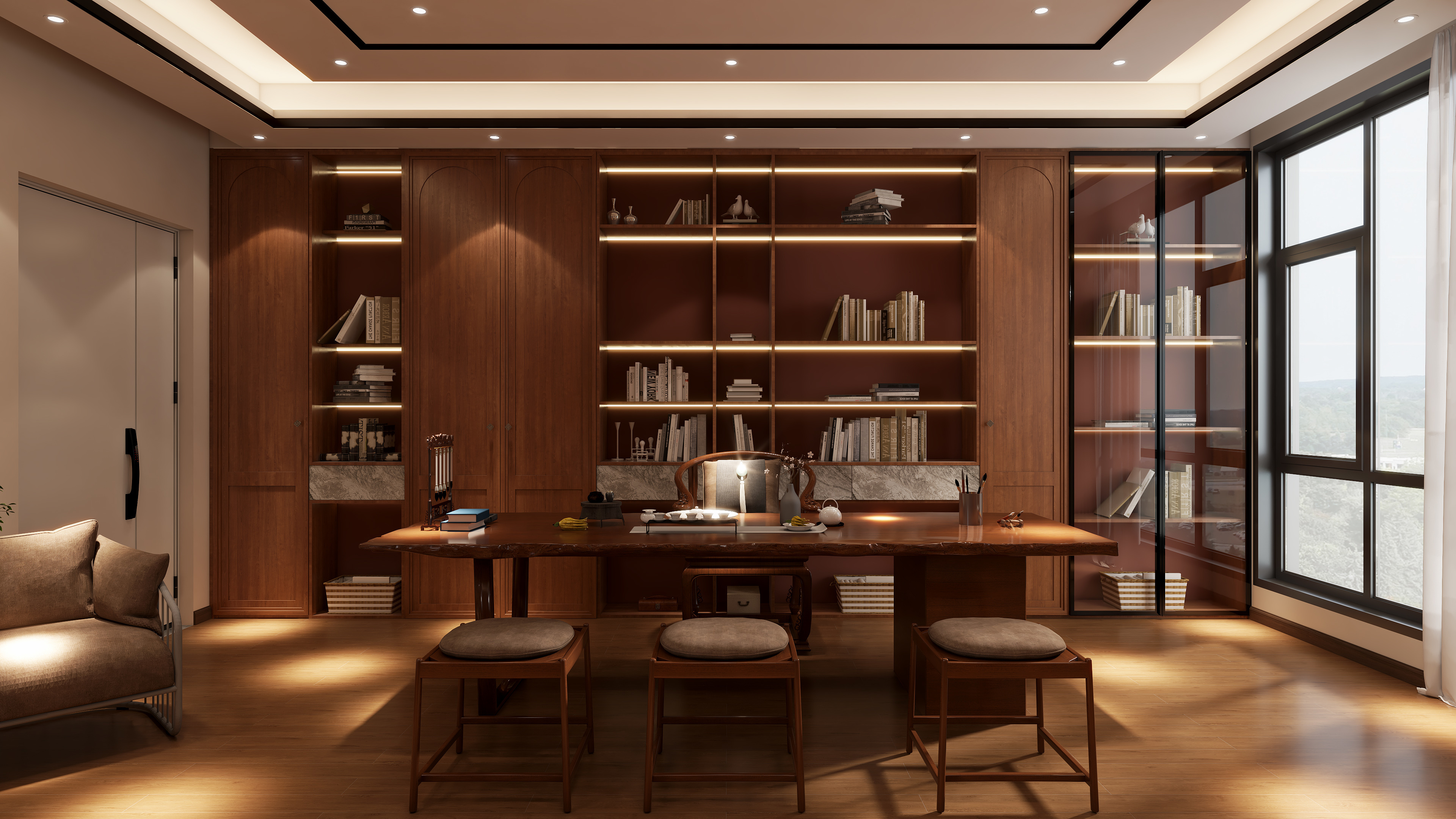 SunnyDgsY-中式风格办公室-装修设计方案