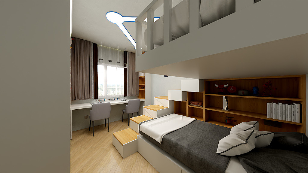 打游戏不lFWB-地铁万科未来天空之城139㎡3室-装修设计方案