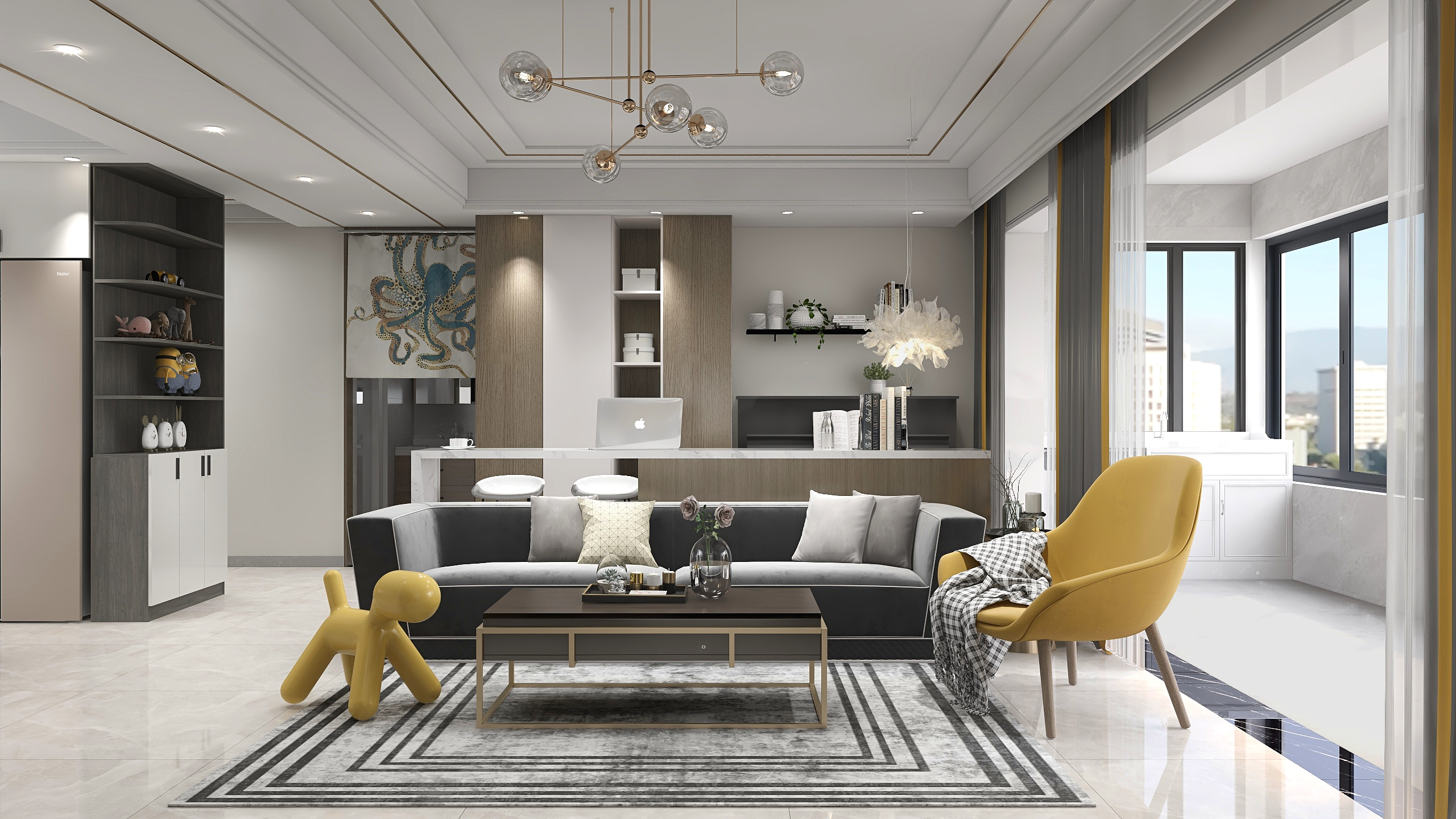 晓云__-万科中央公园装修效果图