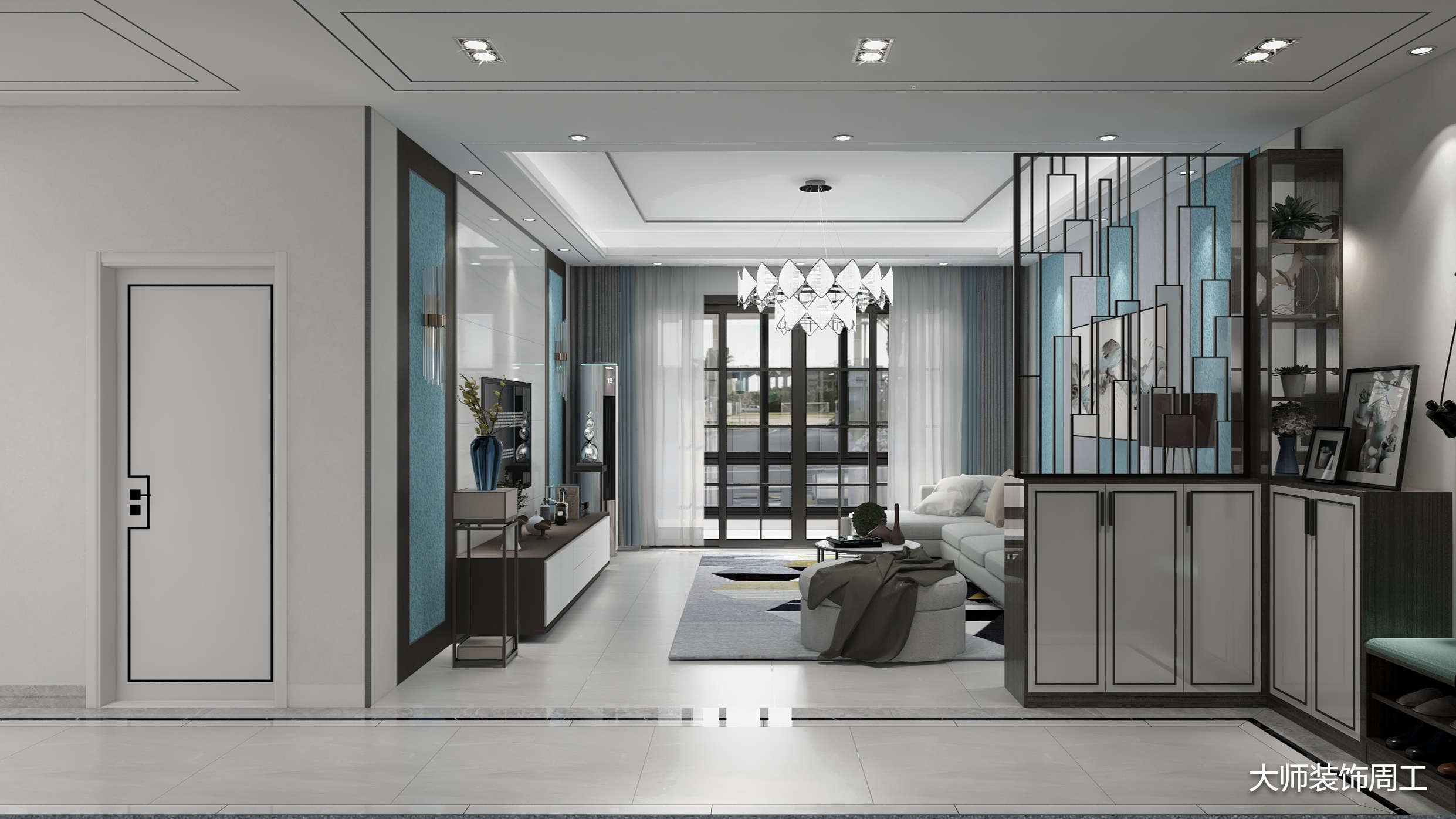 周伊奇-金科明源一单元1300房齐先生2-装修设计方案