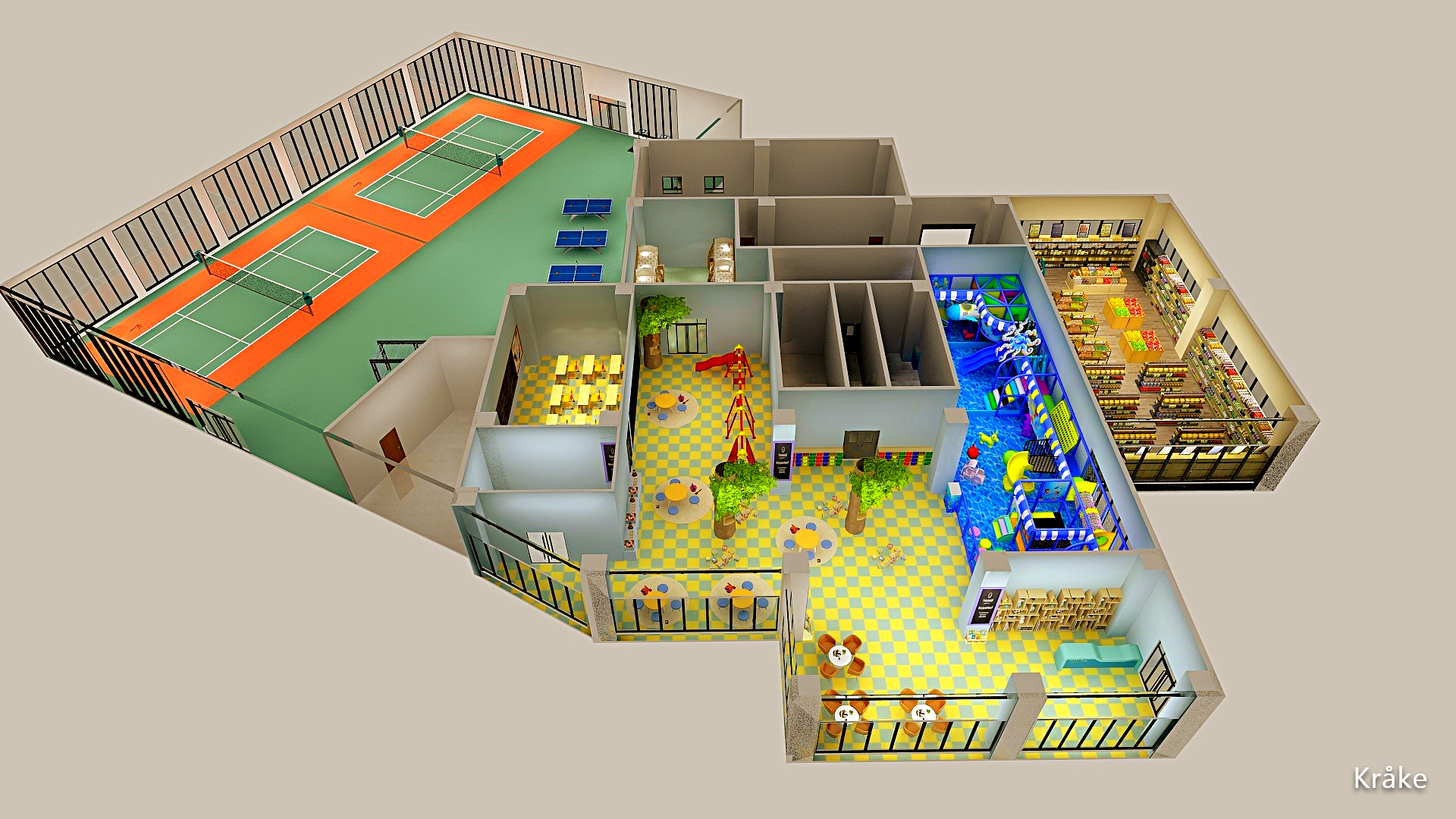 Kråke-活动中心-装修设计方案