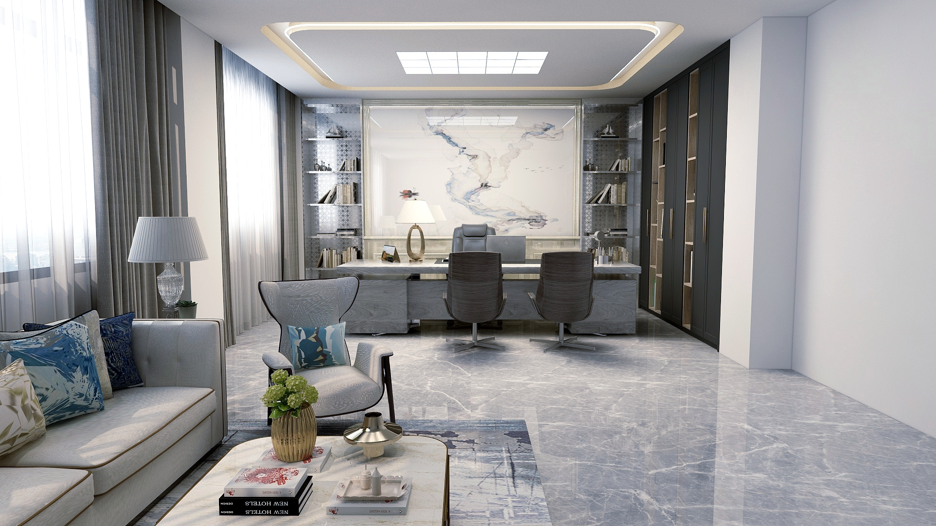 欣创装饰设计-那曲办公室装修效果图