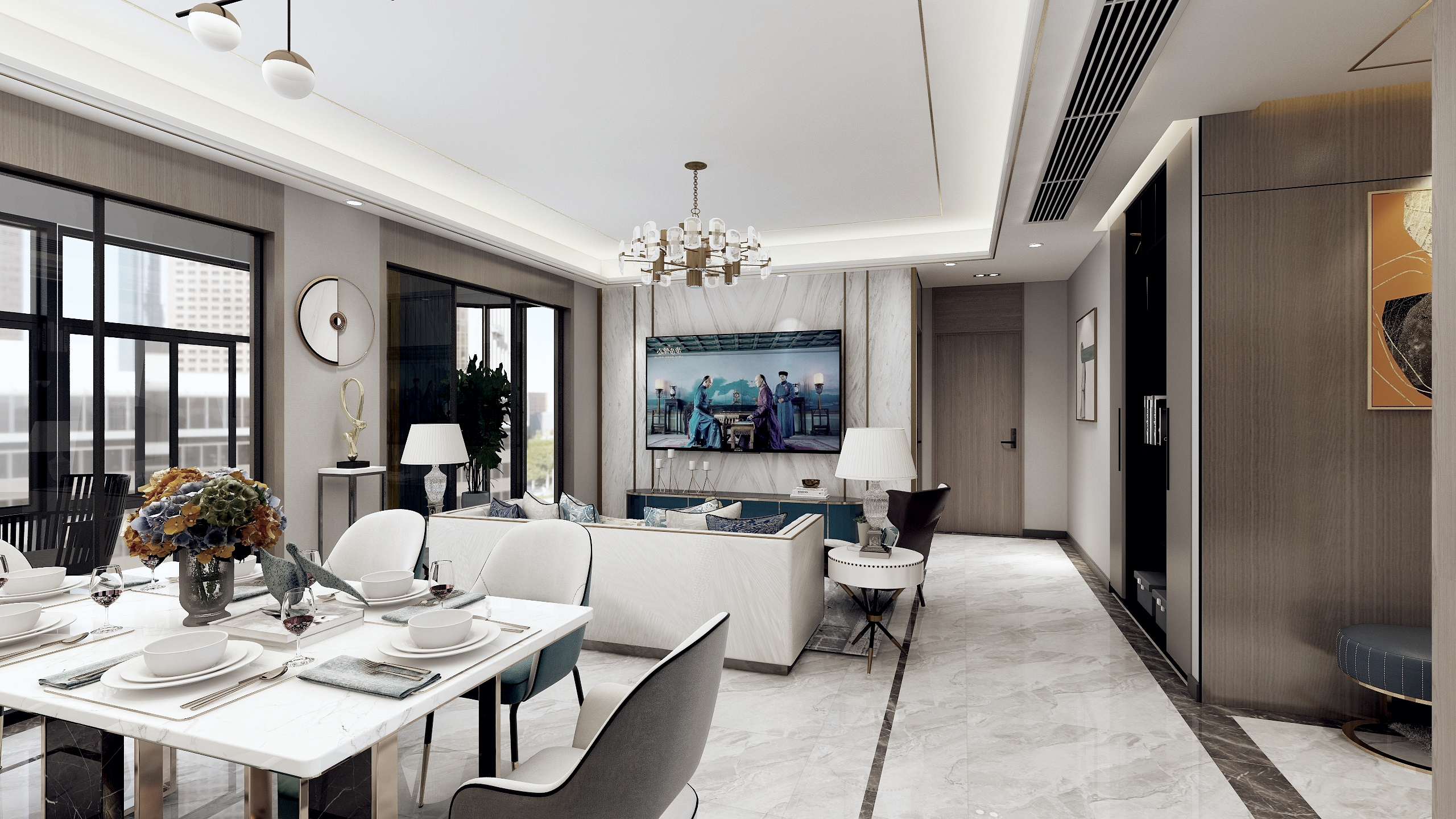 MrApathy-126㎡效果图-装修设计方案