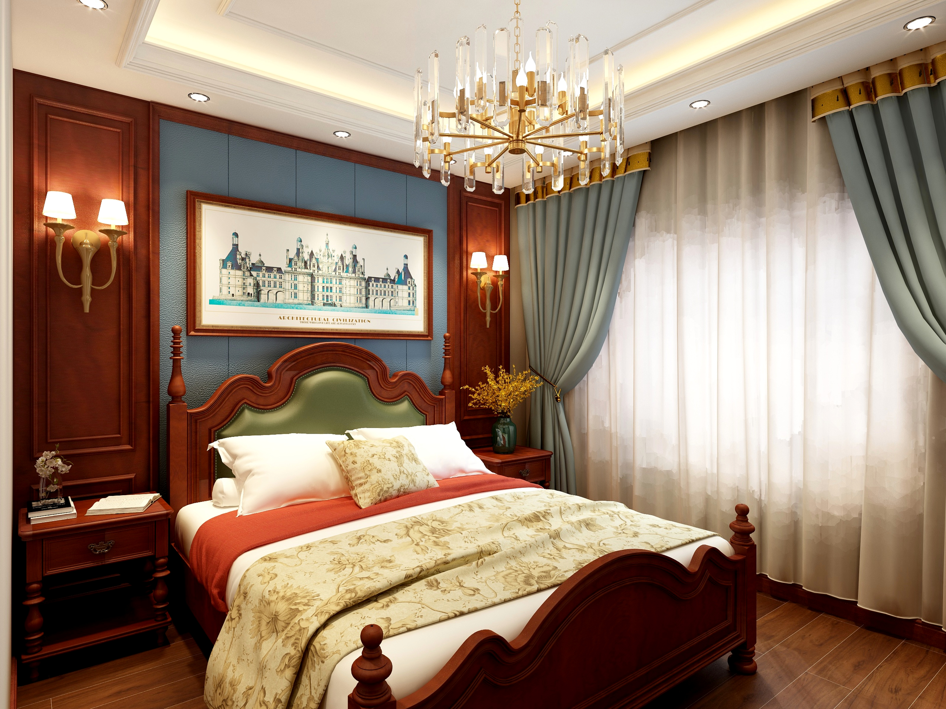 山西太原七夜设计-天一城美式-装修设计方案