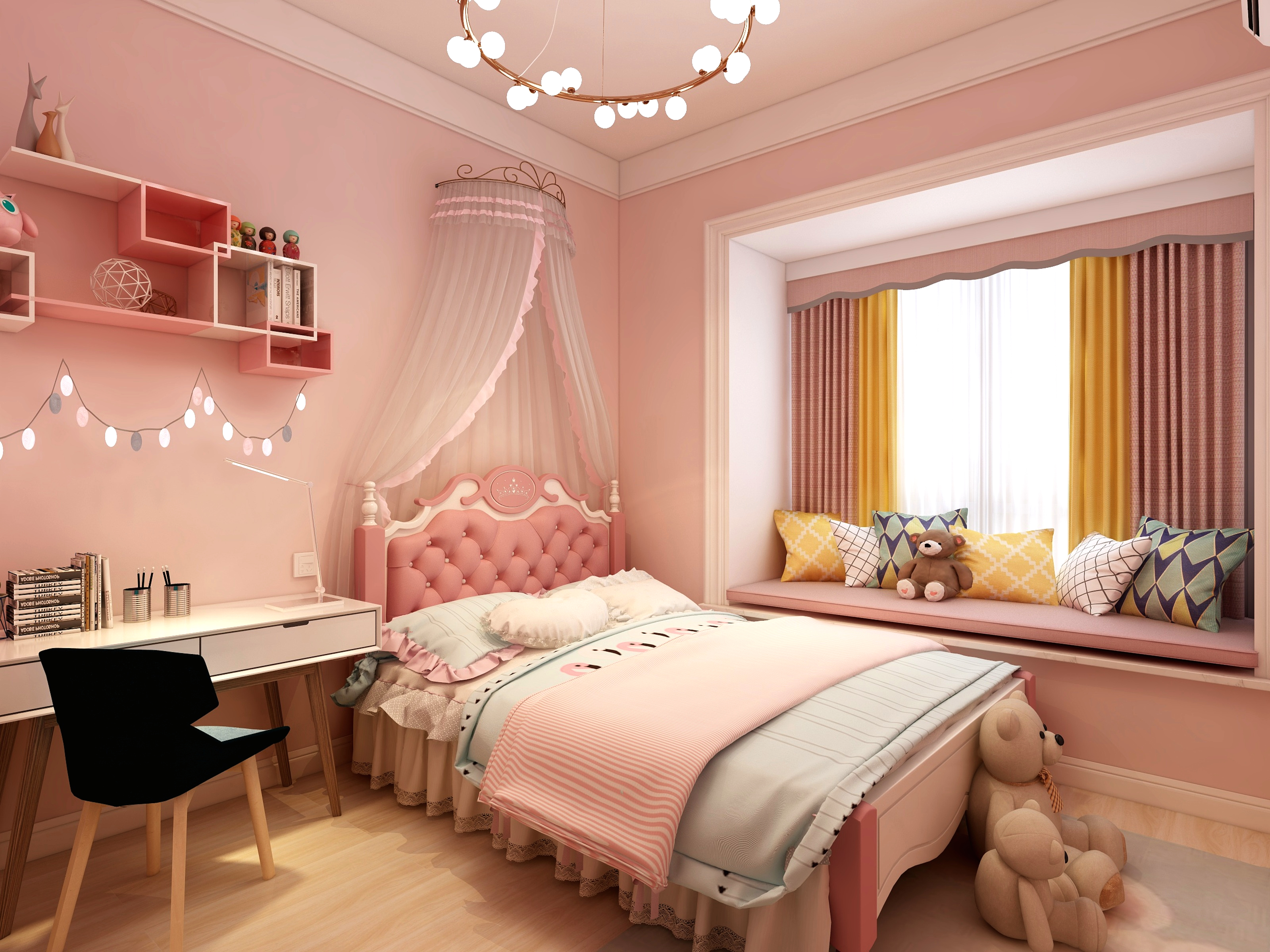 德赛斯设FiXk-141方新中式三居装修效果图