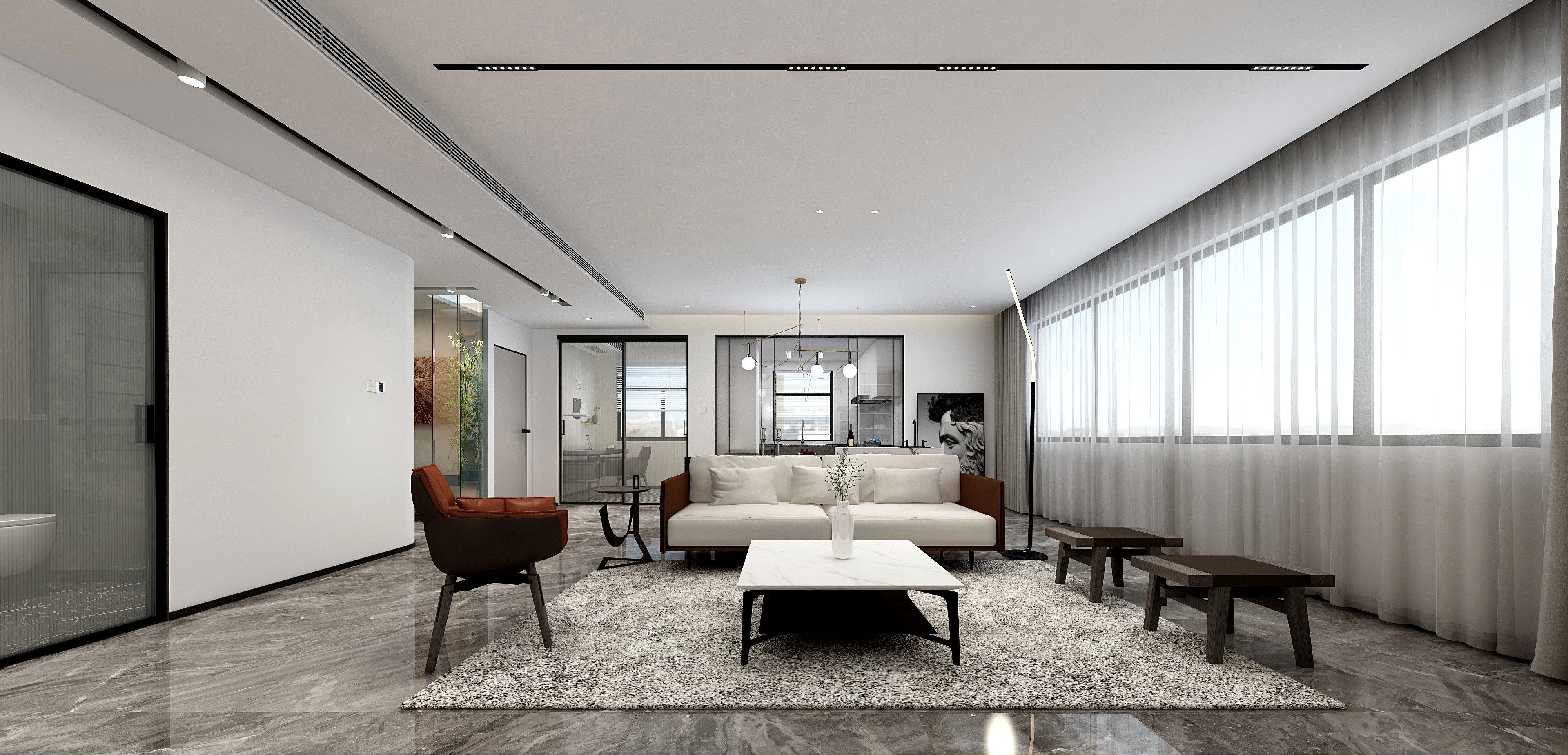 吴坚-现代极简-时光道装修效果图