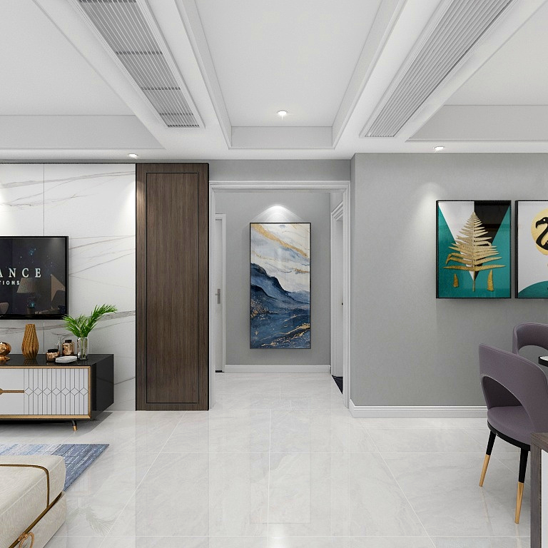 空间主案设计师阿董-碧水云天现代简约雅居-装修设计方案