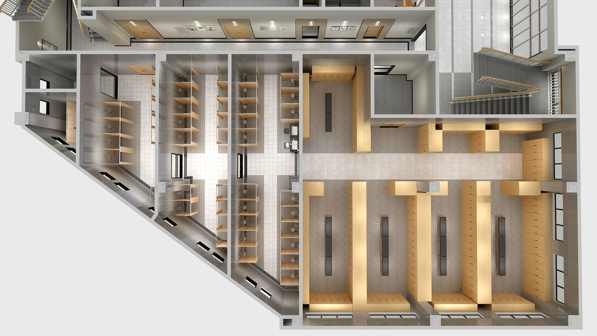 云淡风清0802-恩施一层大厅、走道、男更衣室、男淋浴间、卫生间-副本-装修设计方案