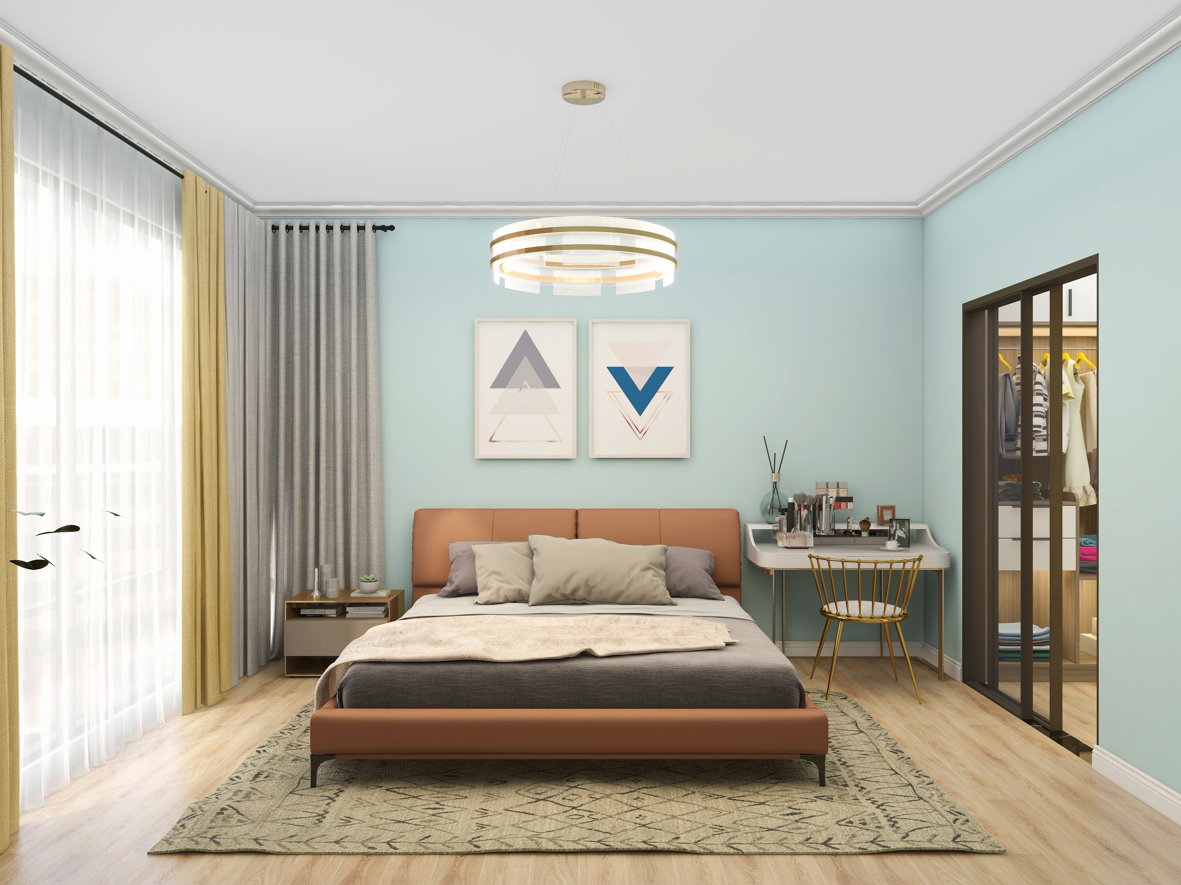 言設-125平现代轻奢三室两厅两卫-装修设计方案