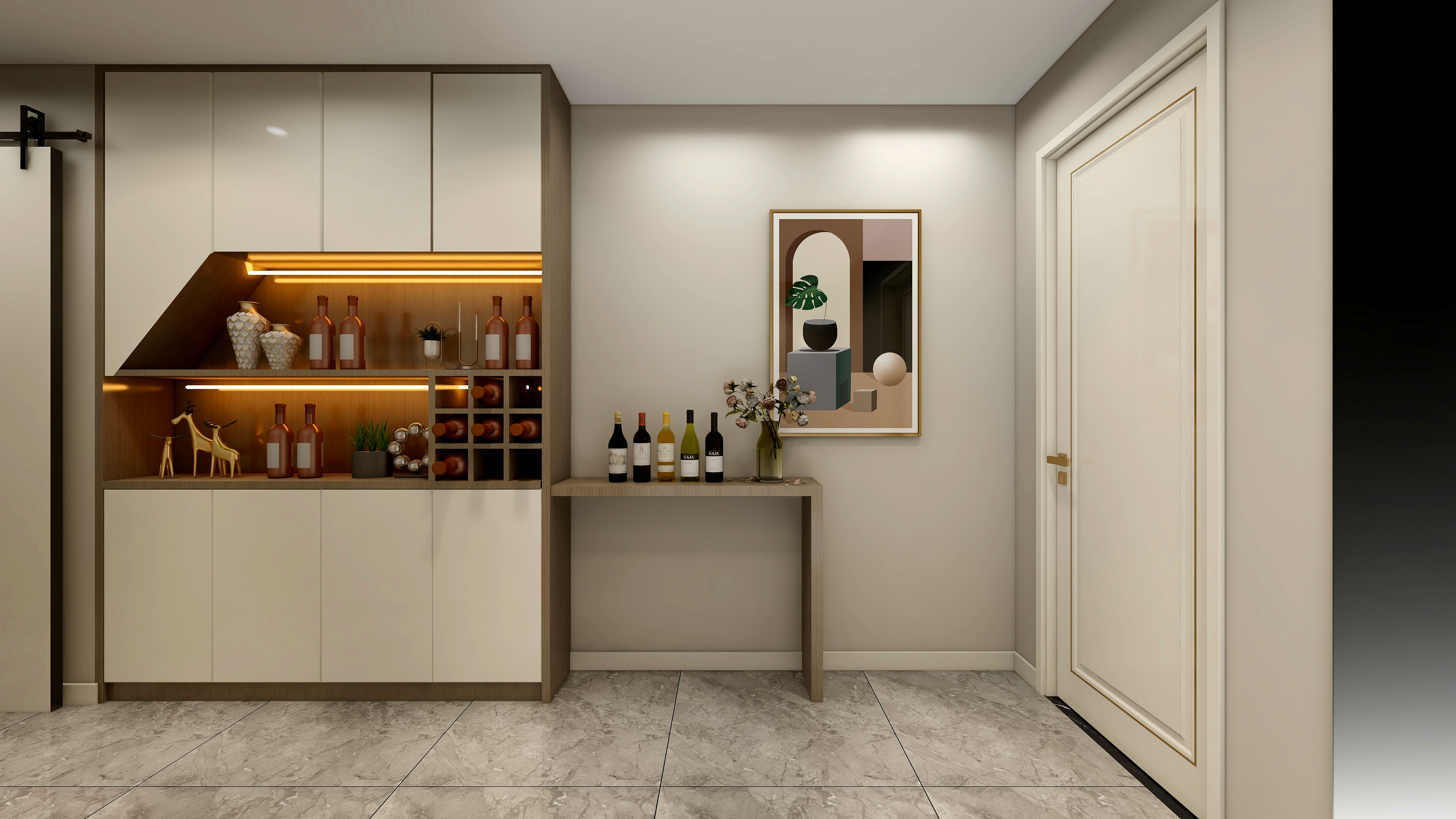 原创丨-79方现代三居装修效果图