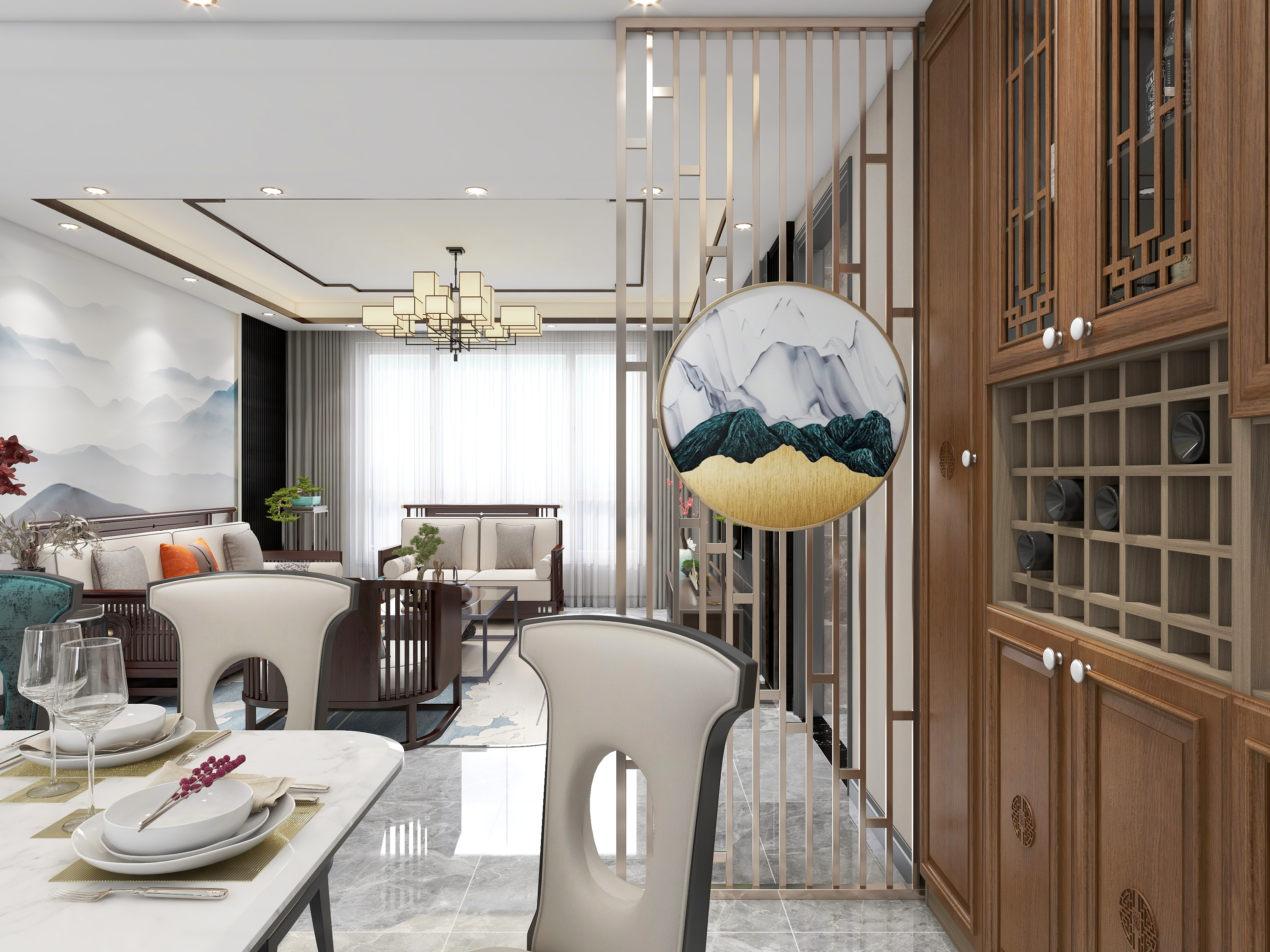 首艺设计师小羊1-125方新中式三居-副本-装修设计方案