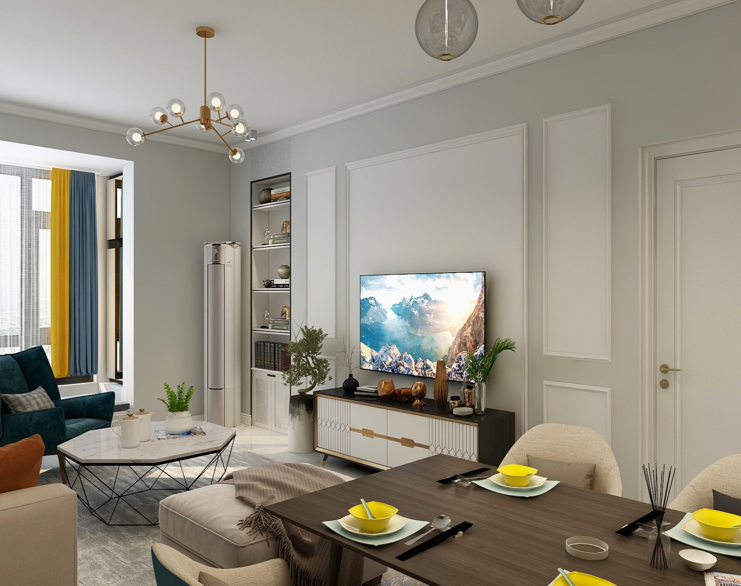 天又设计郑州独立设计师-绿都城56-2-1602--张老师-装修设计方案