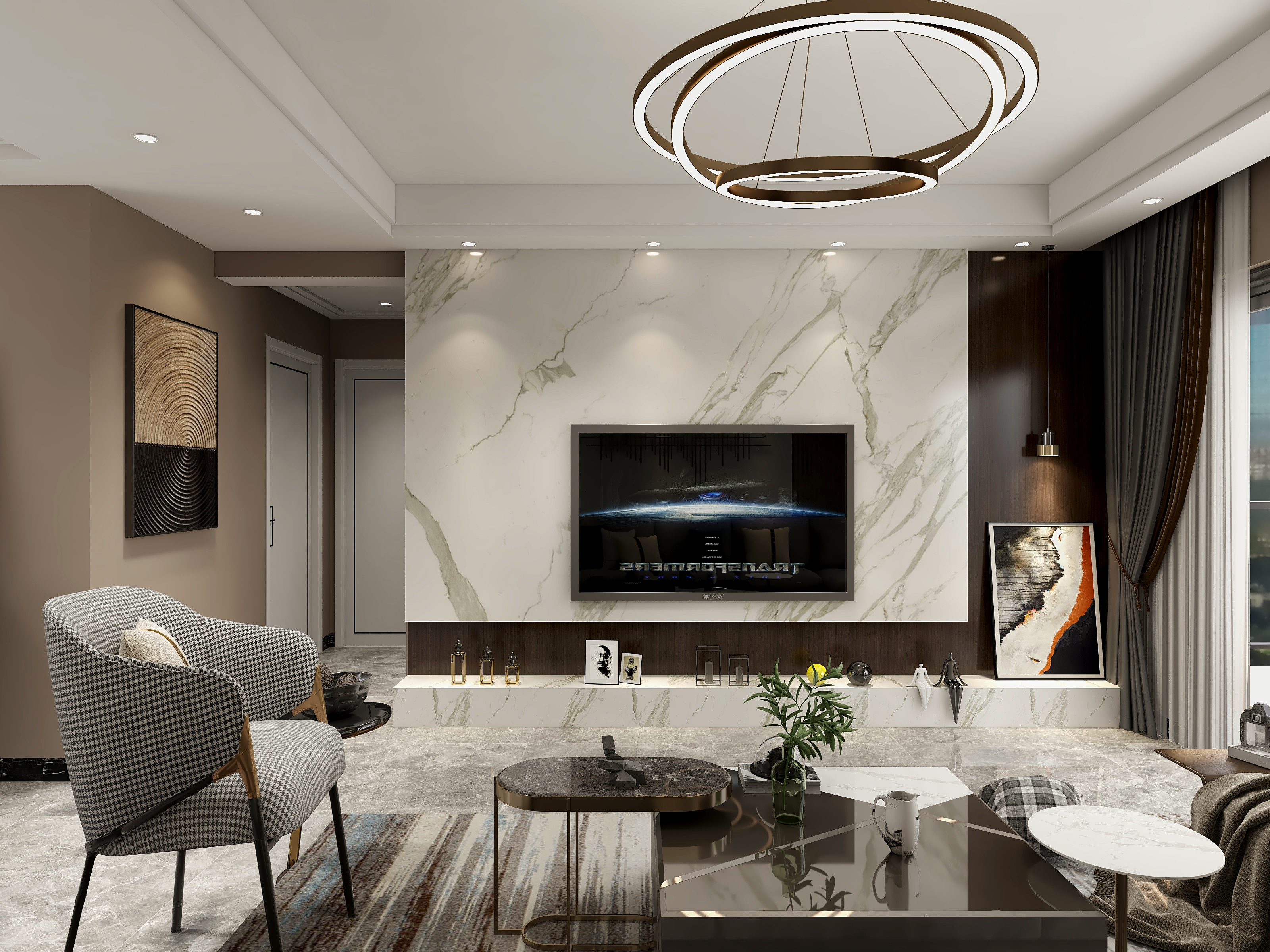 扈原野-陈姐雅居-东林时代14栋02号房-现代风格全案设计-装修设计方案