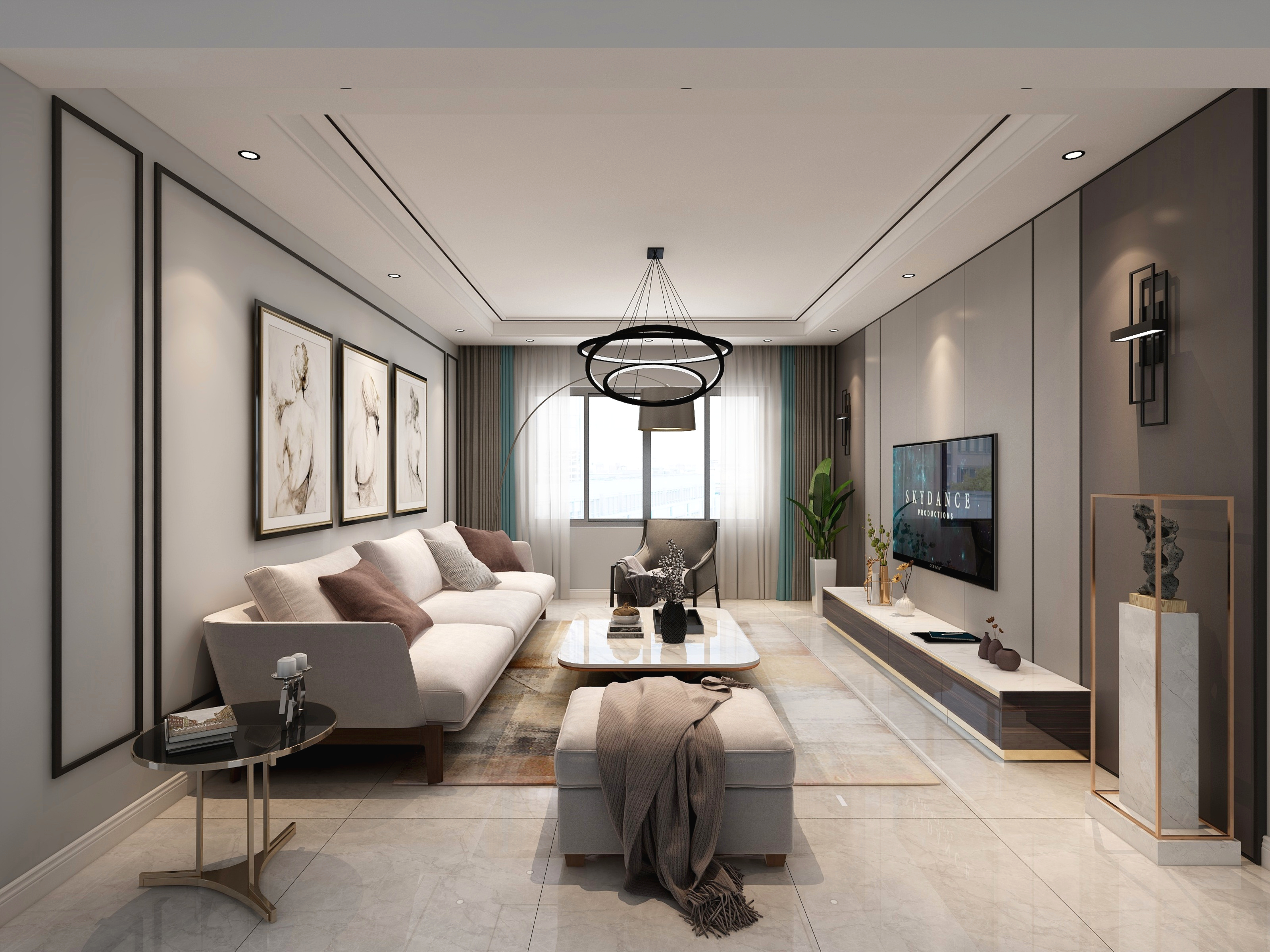 全案设计事务所-天正润园C区8号楼-装修设计方案