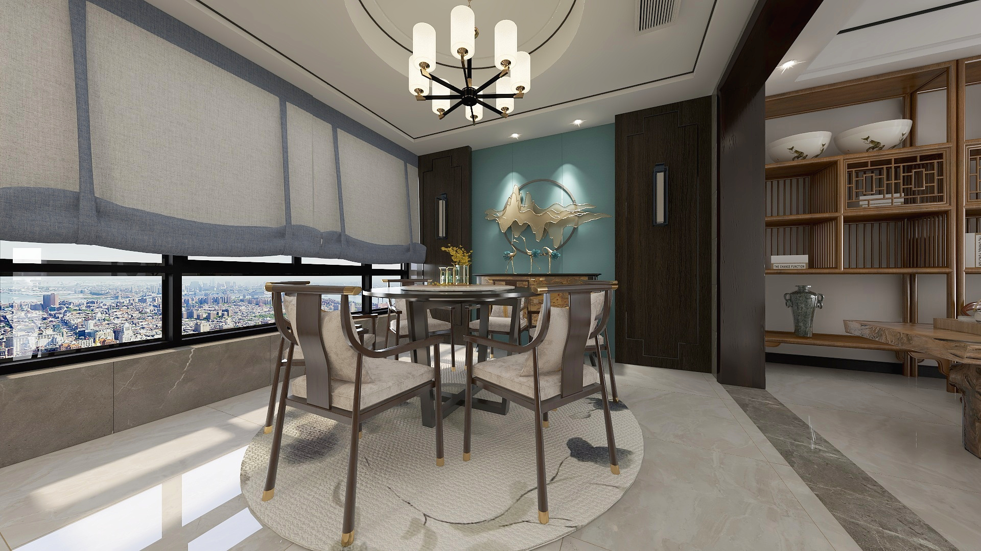 子设计-天青色的烟雨装修效果图