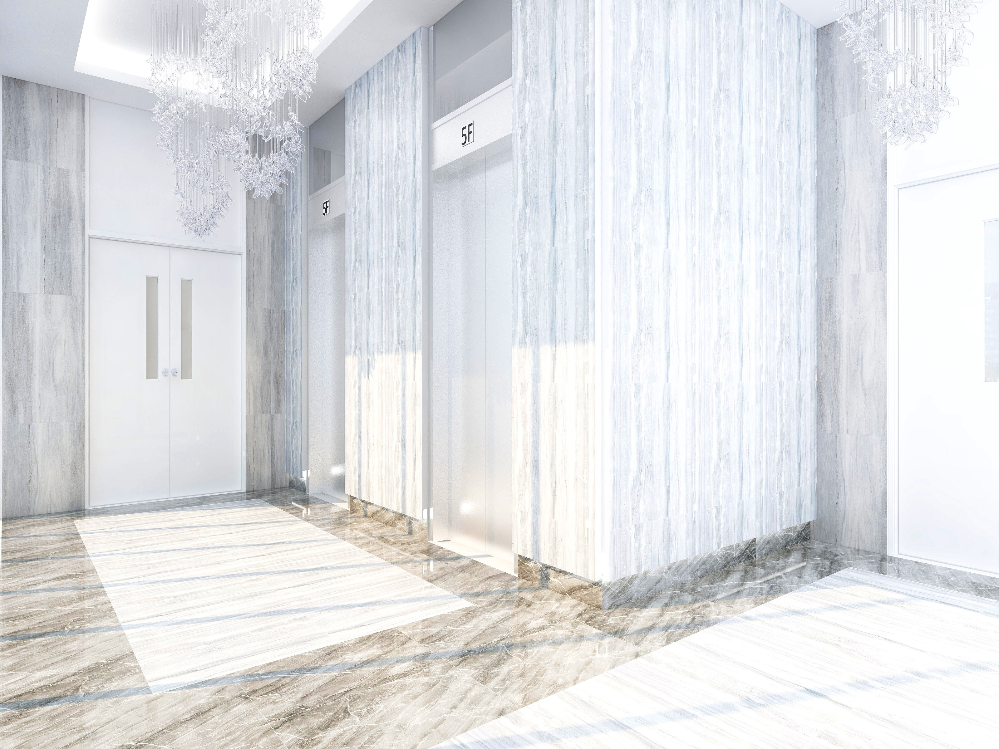 星图设计-南湖一号二楼走廊及电梯厅-装修设计方案