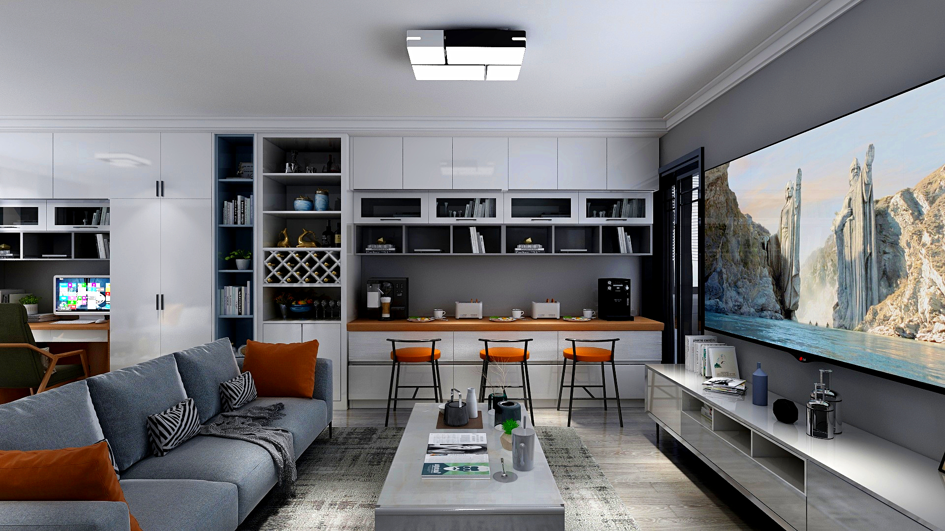 2688明月-81方现代简约装修效果图