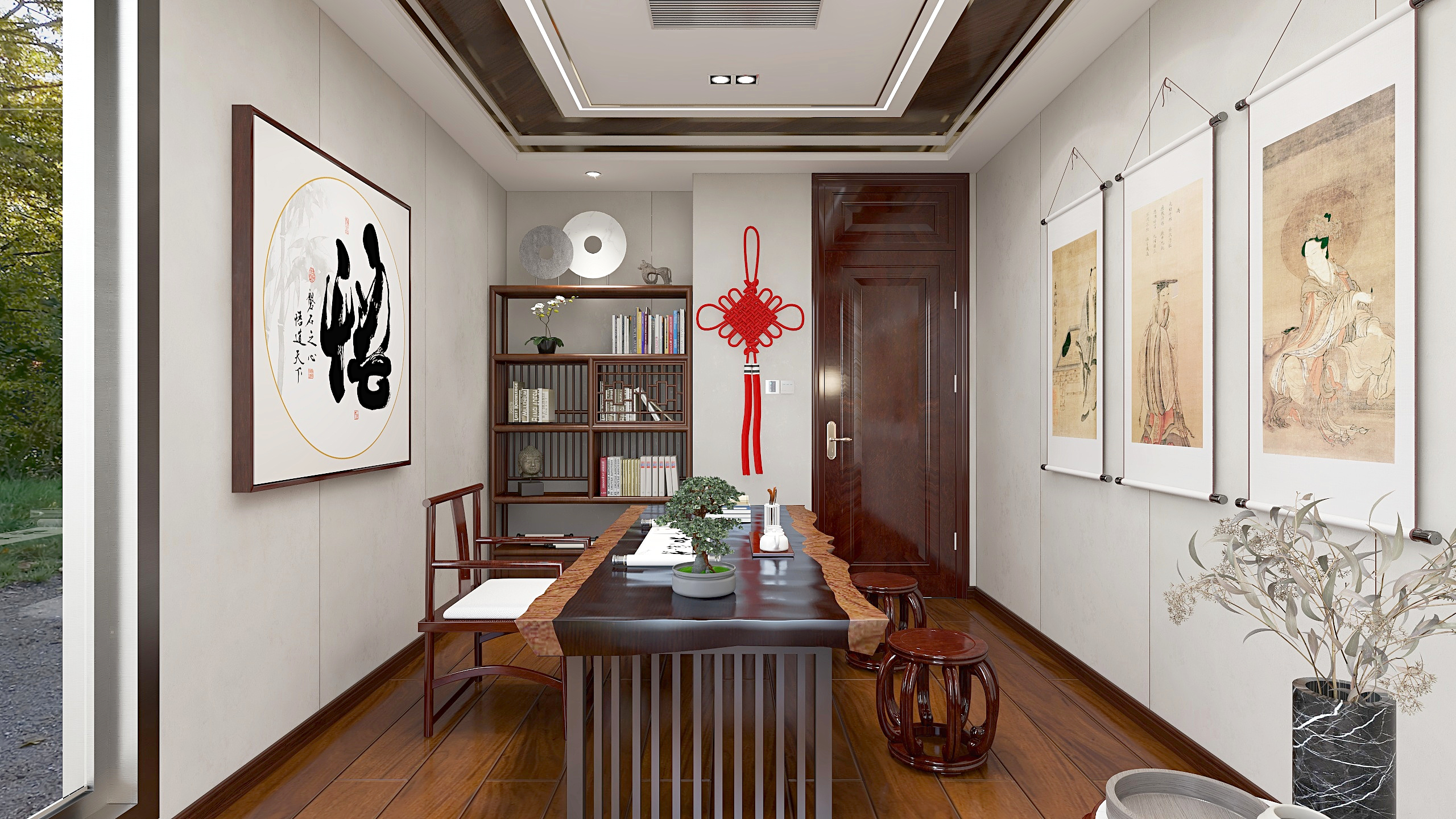 神马云在线-新中式别墅装修效果图