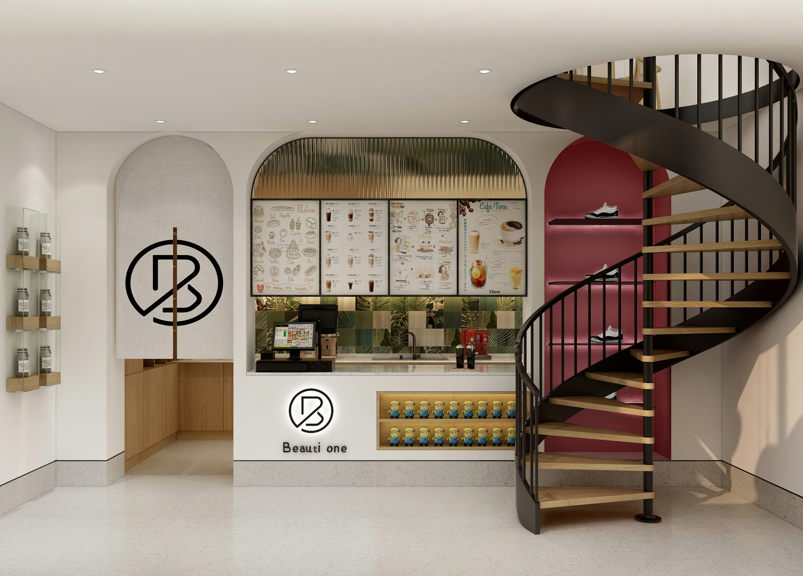 张智康-Beautione---小资奶茶店装修效果图