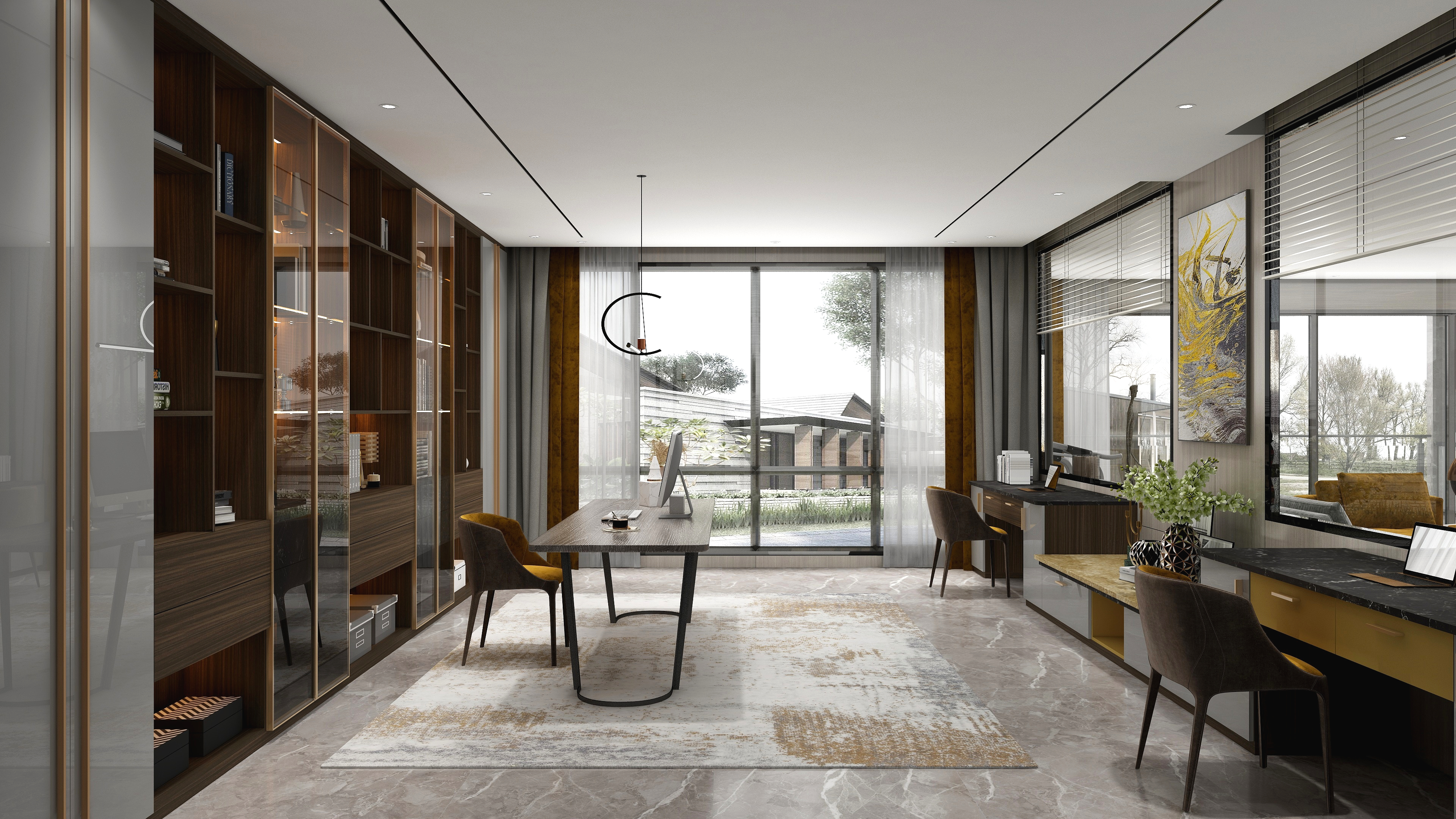 布凡设计1-意式轻奢《古金黄》装修效果图