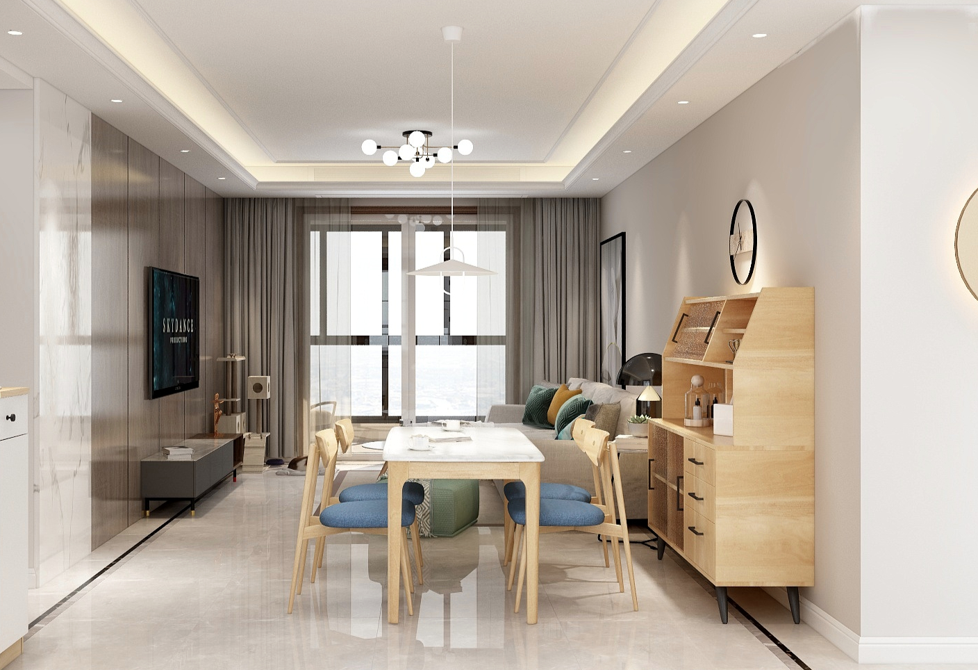 朱晨希-【北欧原木】装修效果图