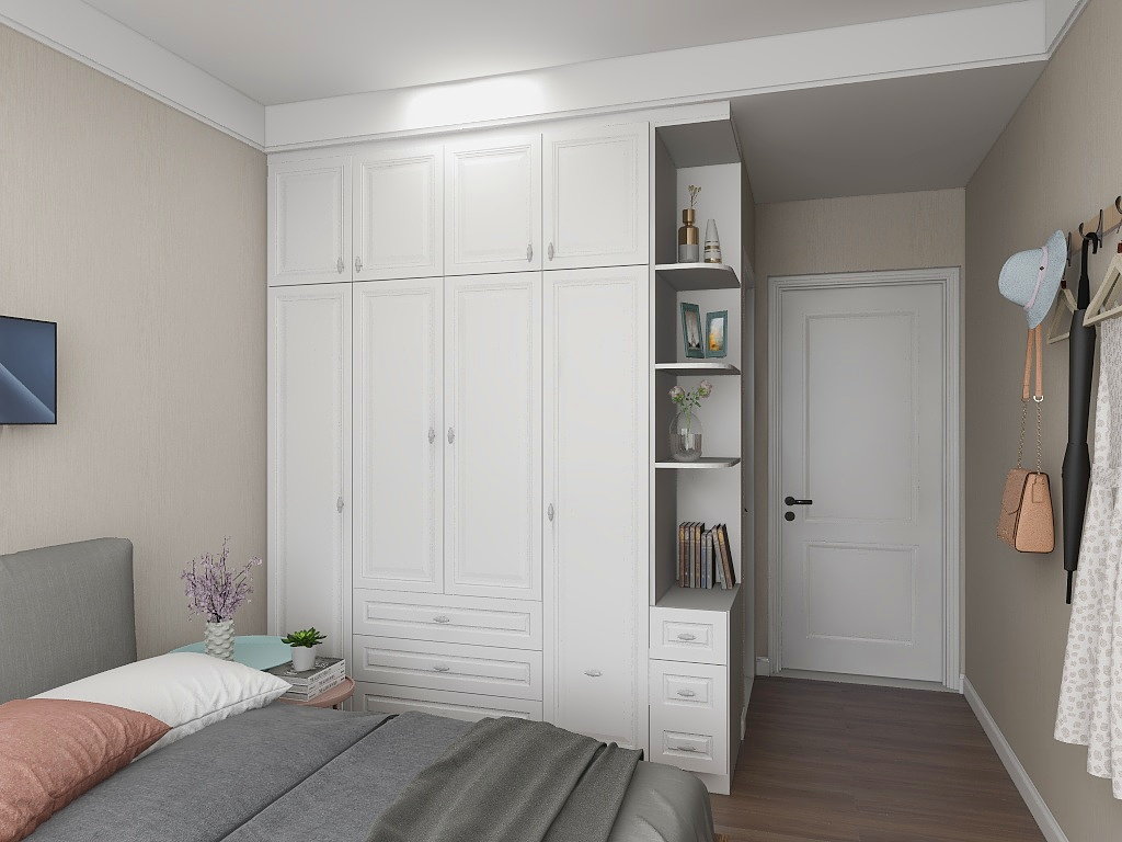 华大装饰整木全屋产品定制-海棠湾小区104㎡3室-装修设计方案