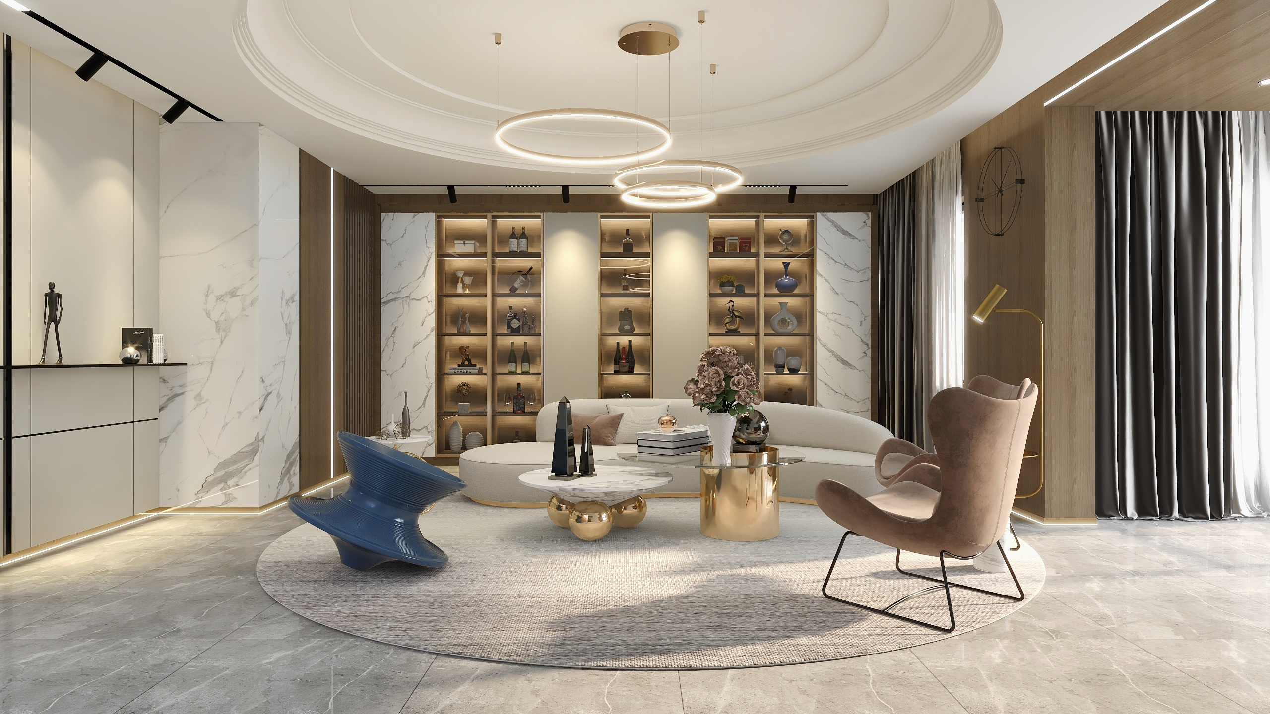 效果图案例方案-方圆·Square-circle-装修设计方案