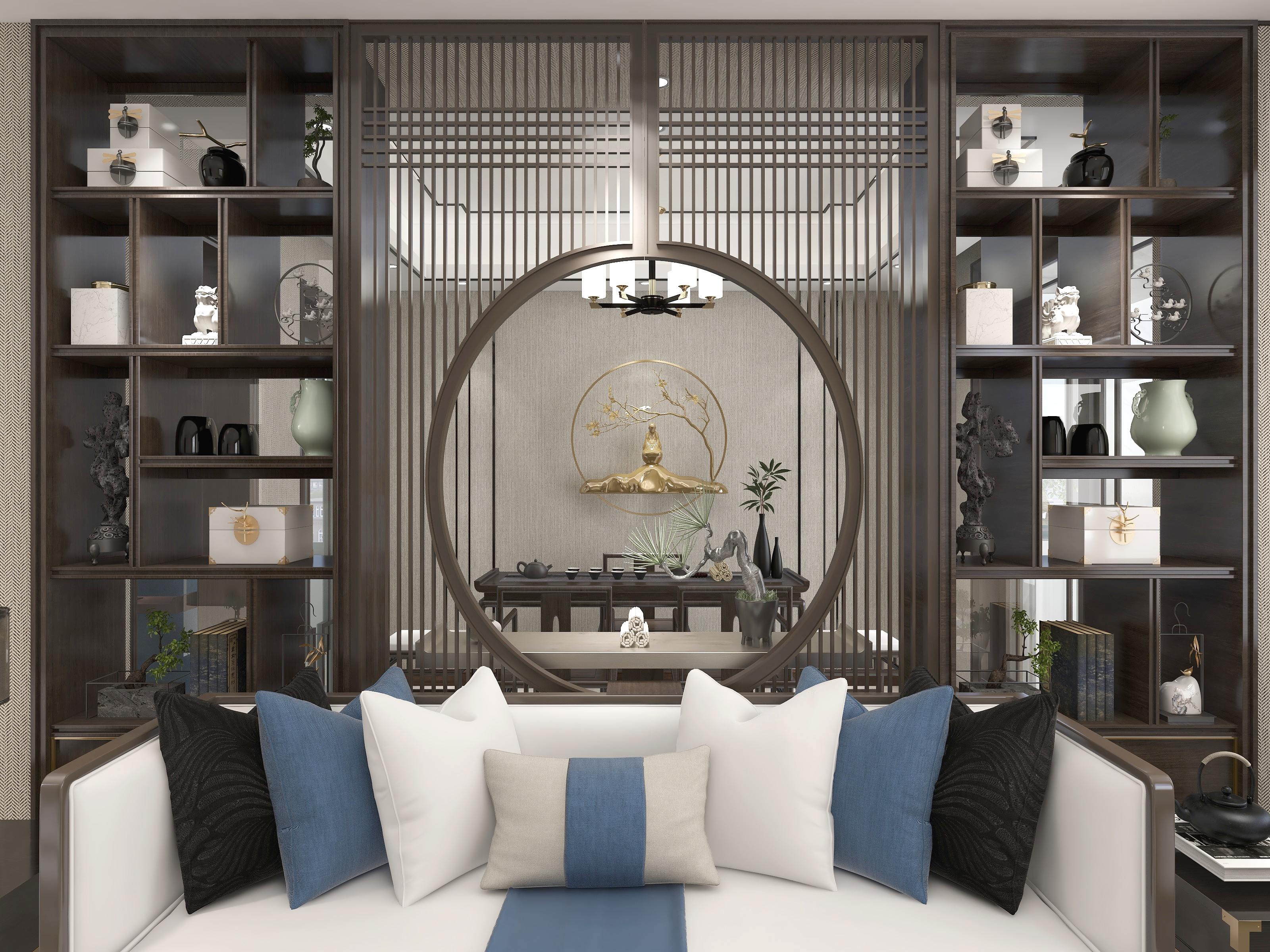 王俊-新中式复式楼-装修设计方案