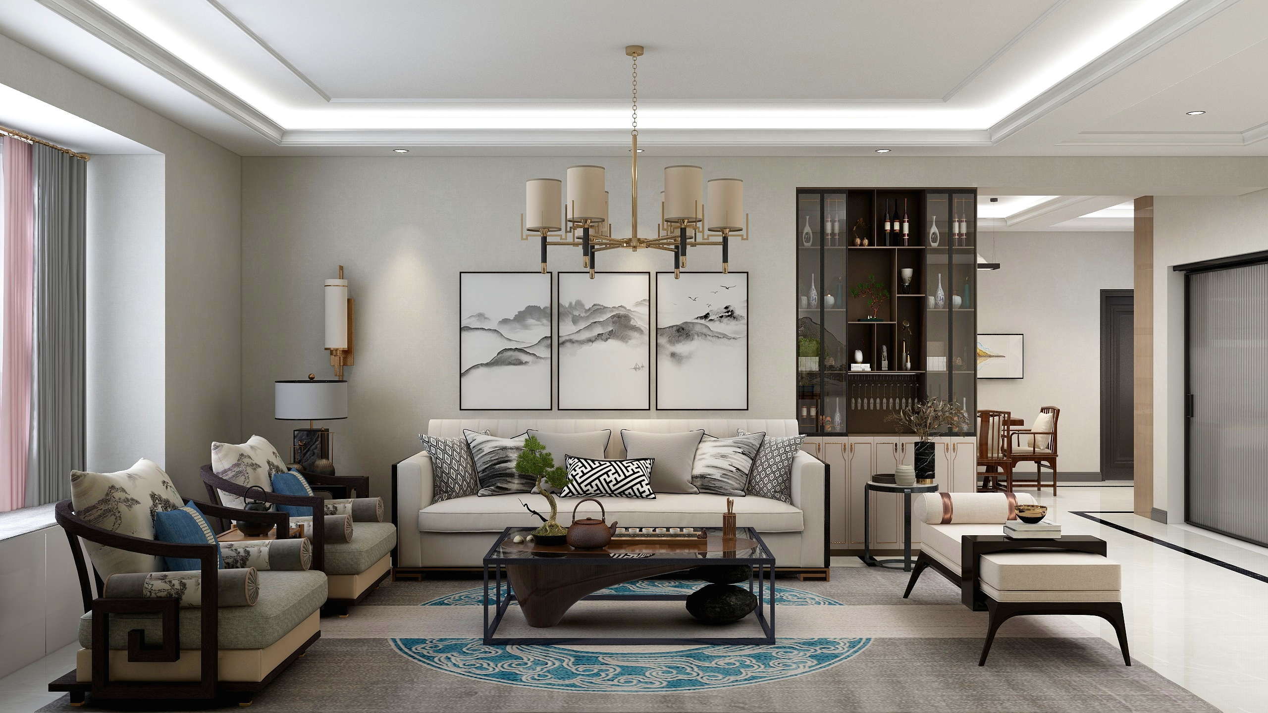 余思聪-华晨公馆装修效果图