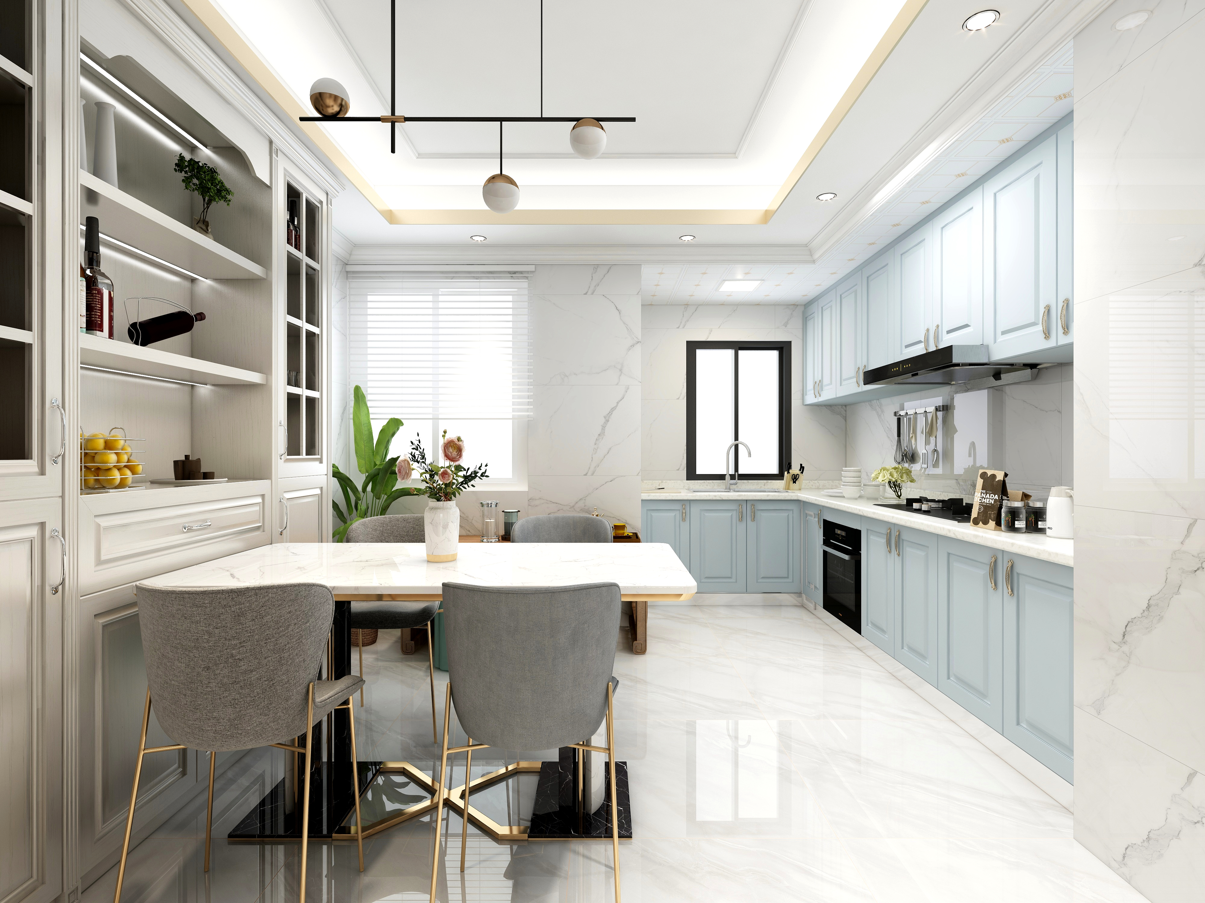 设计师晓风-【罗曼蒂克】轻奢法式装修效果图