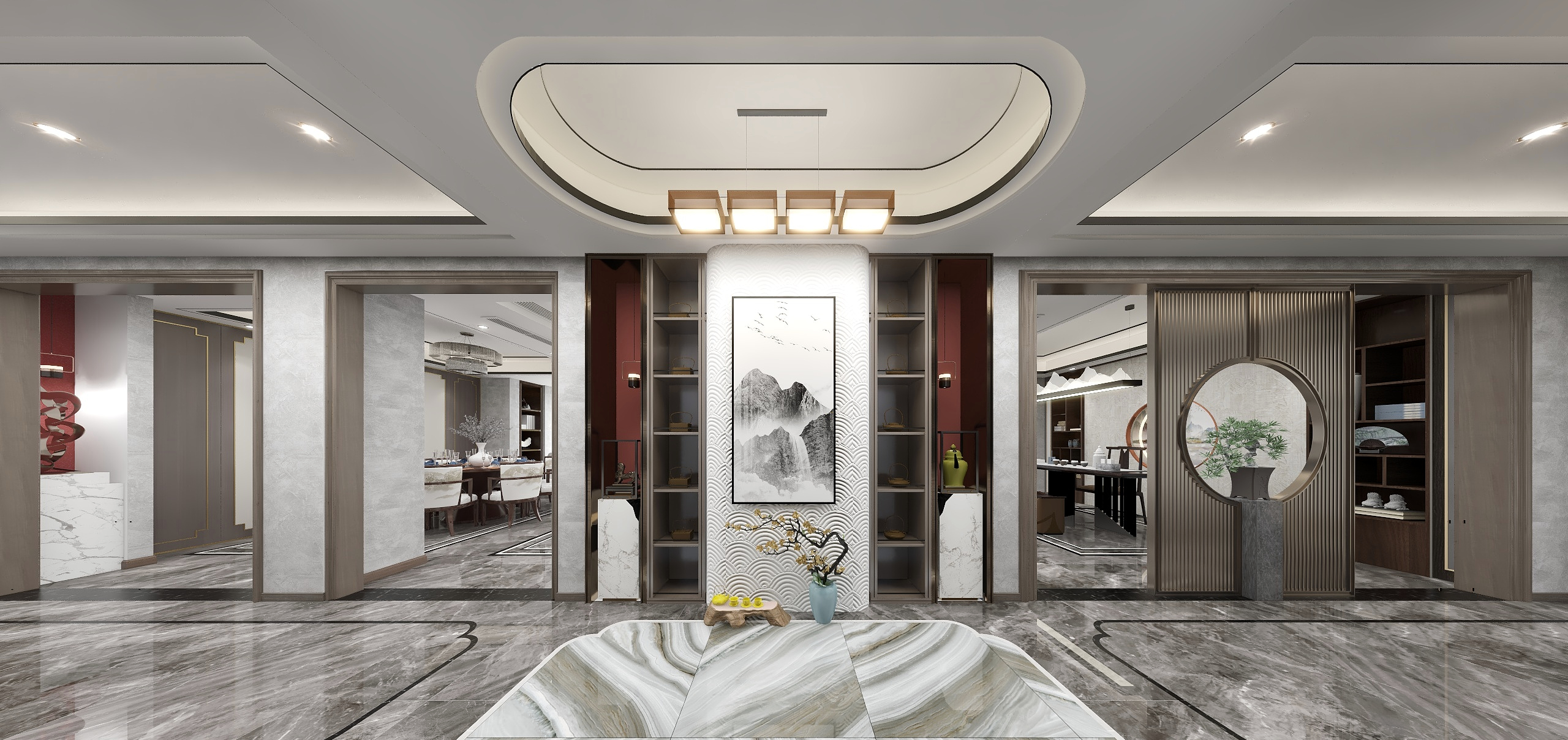 吴坚-新中式丨生活且慢装修效果图