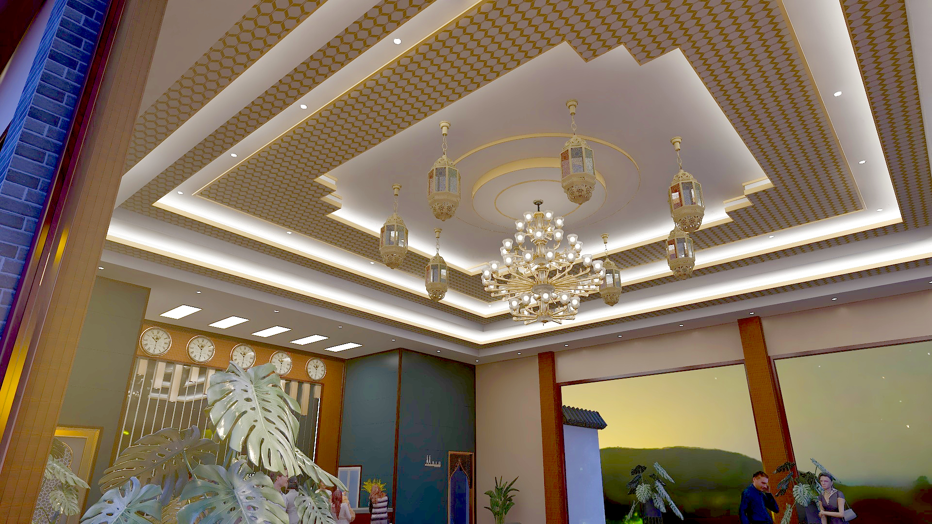 袁世航-刘家花园接待厅改造效果图-改2-装修设计方案