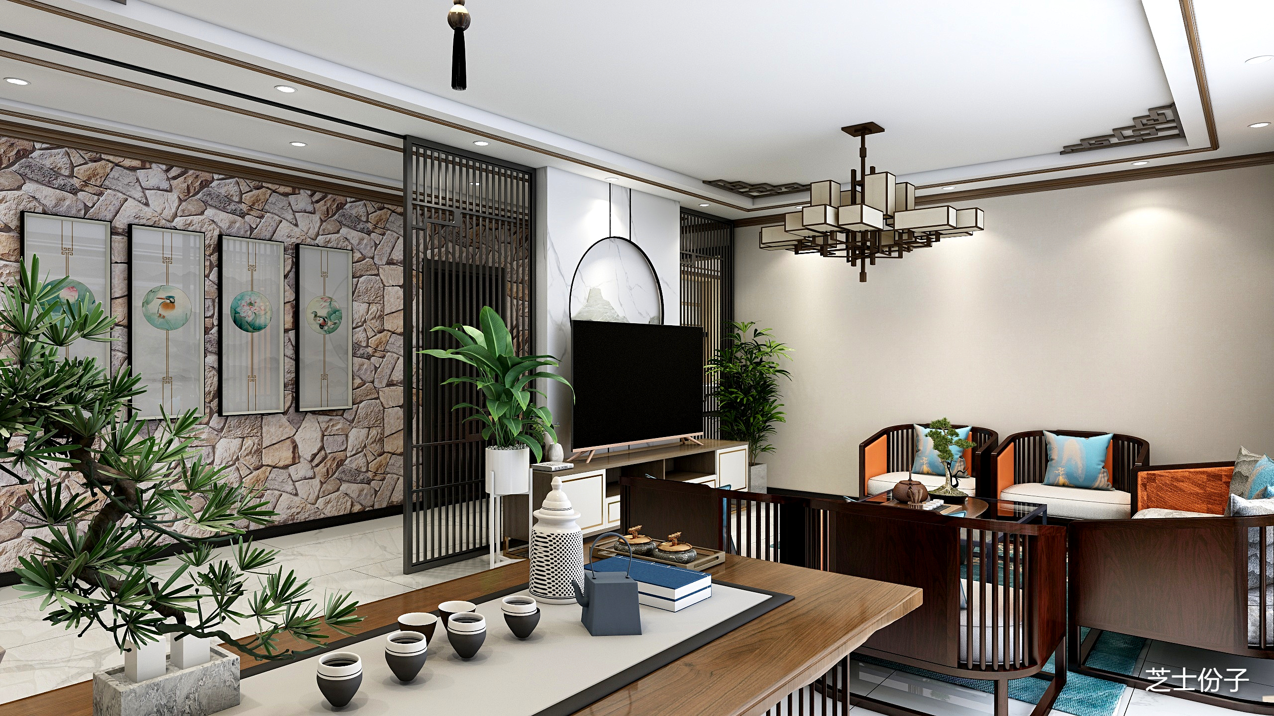 班夫-《四园竹》装修效果图