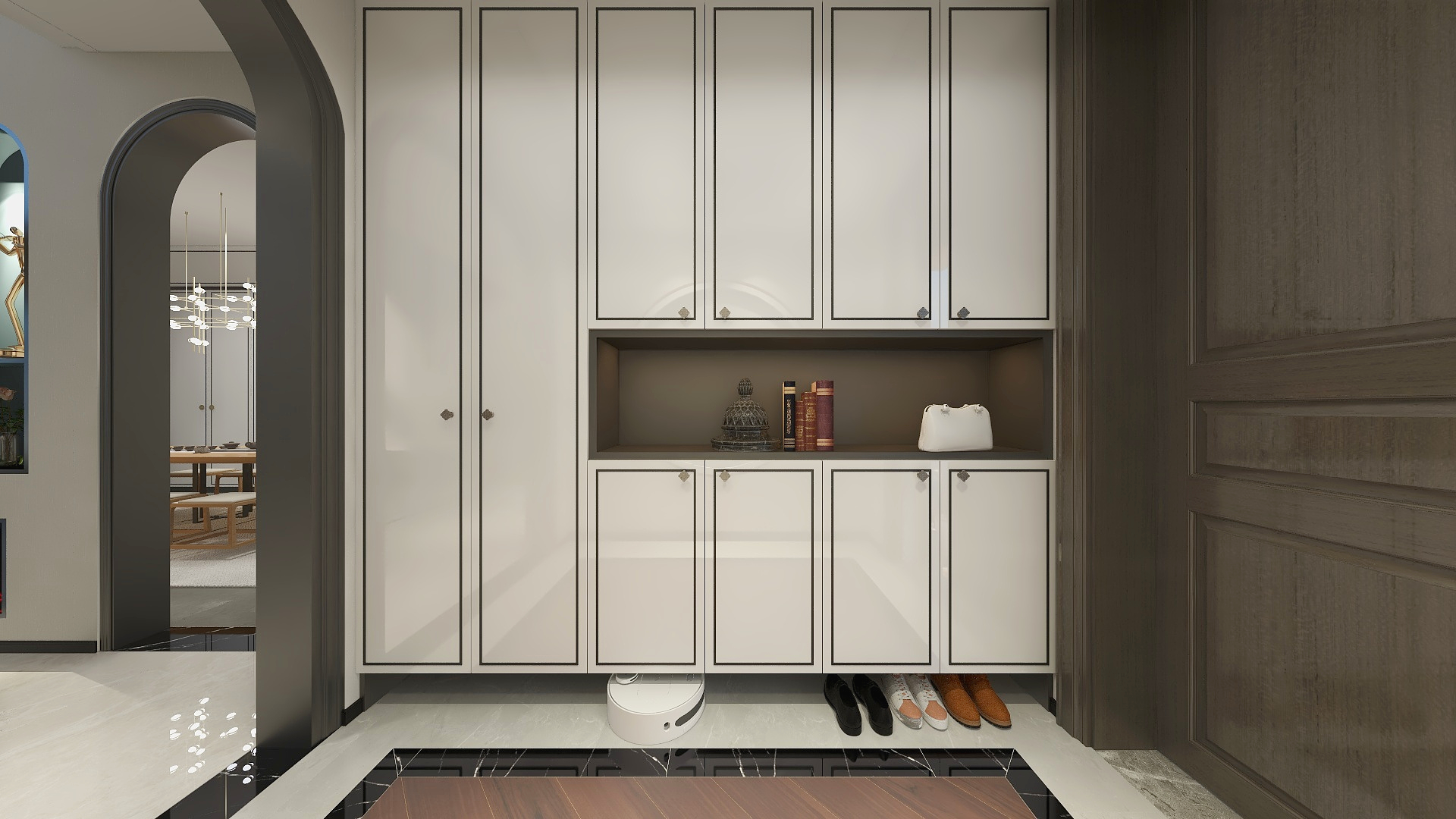 子设计-极简东方-天宏一号装修效果图