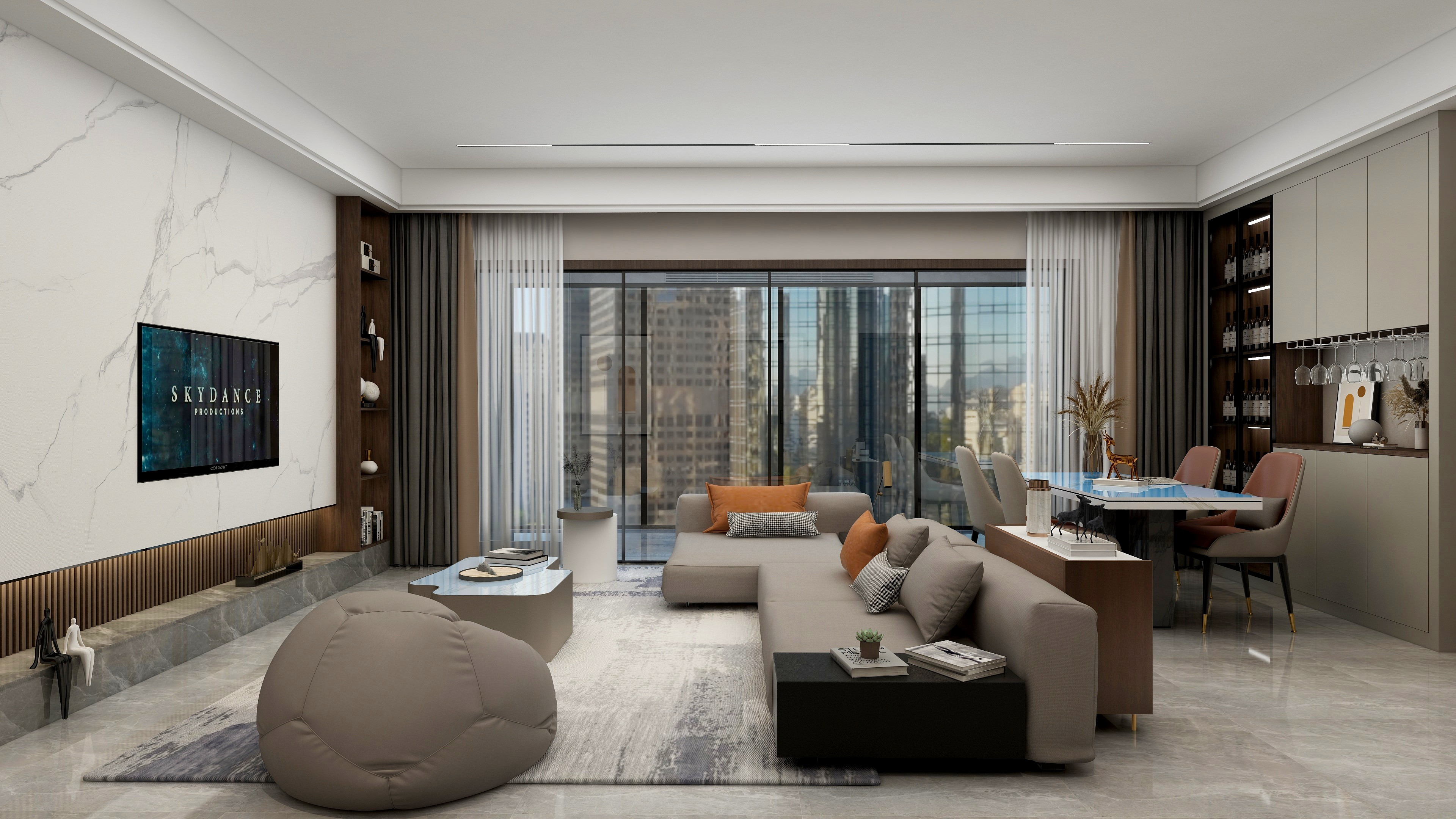 纽莱富设计师李瑶-意式极简装修效果图