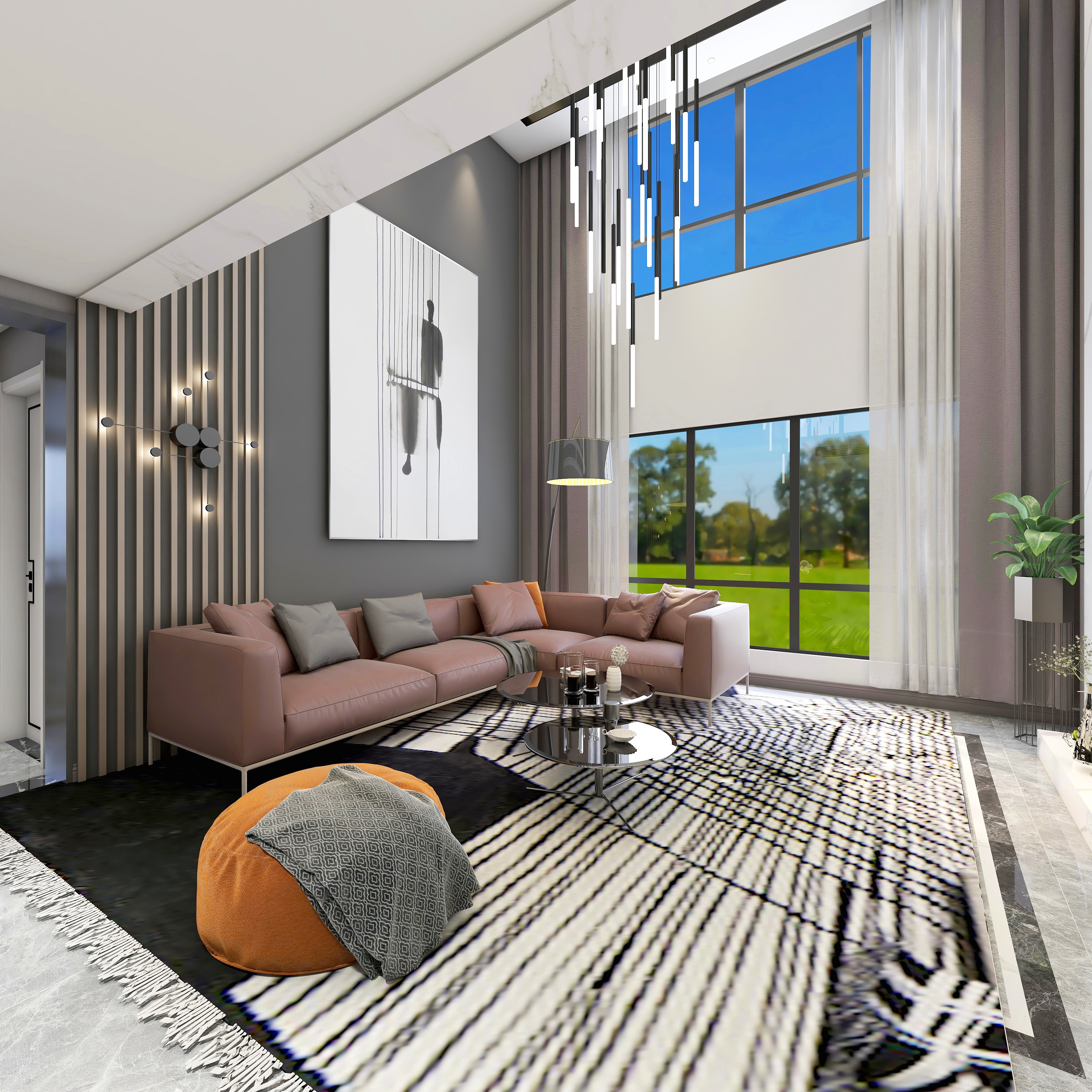 夏青-2层别墅户型-装修设计方案