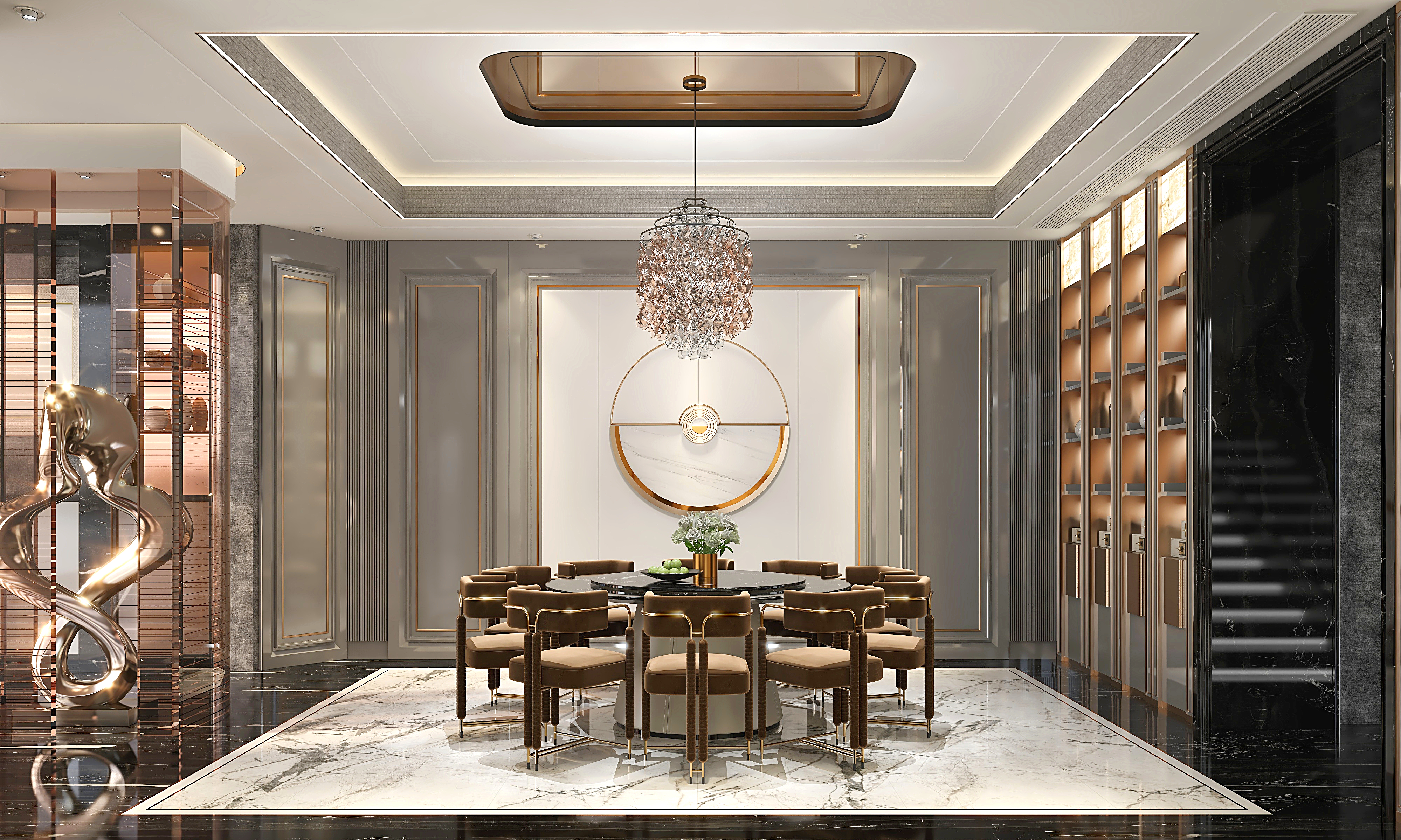 黄建-《钨金》后现代奢华|高端别墅设计装修效果图